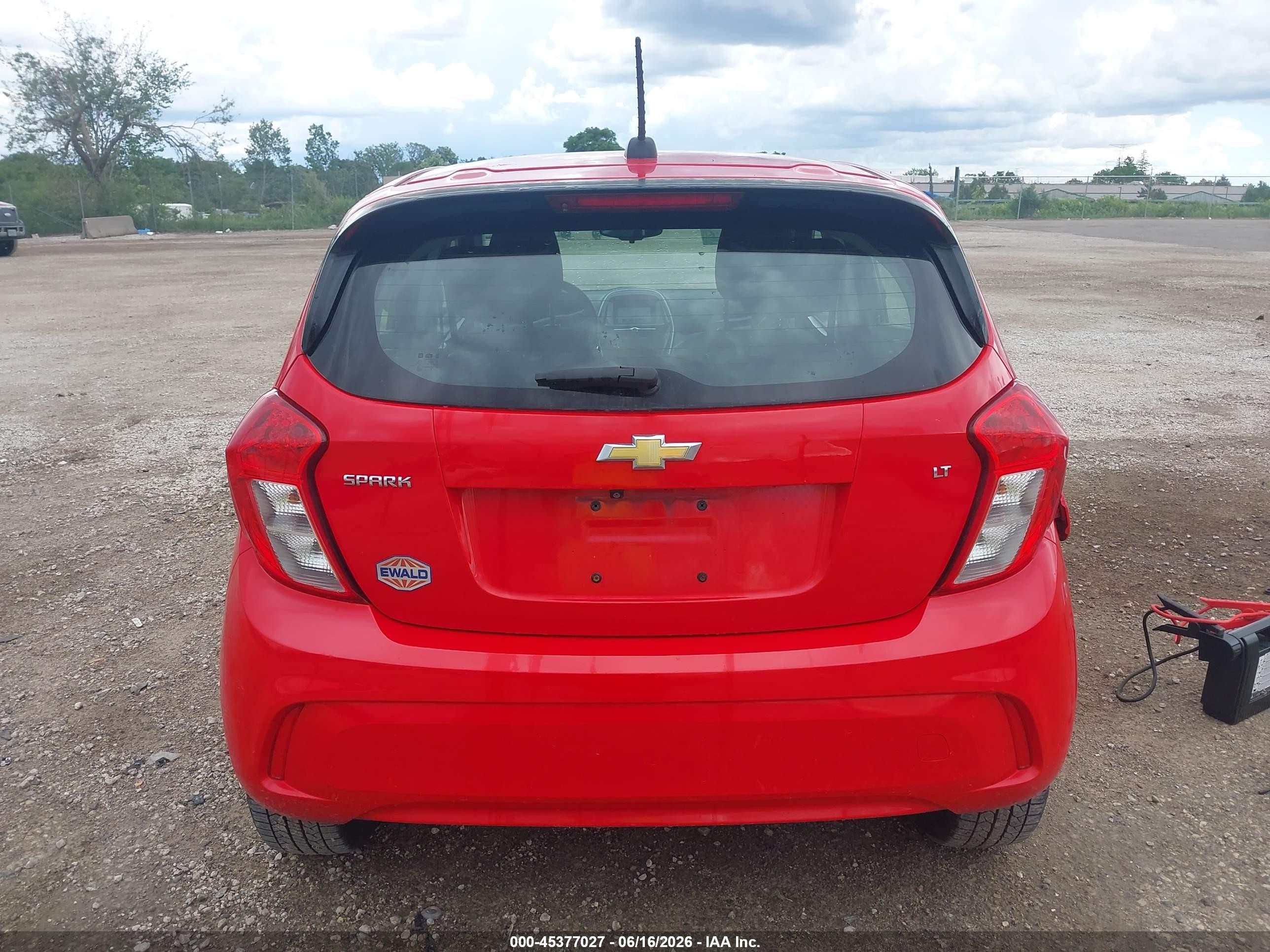 2016 Chevrolet Spark 1lt Cvt Red vin: KL8CD6SA2GC574160