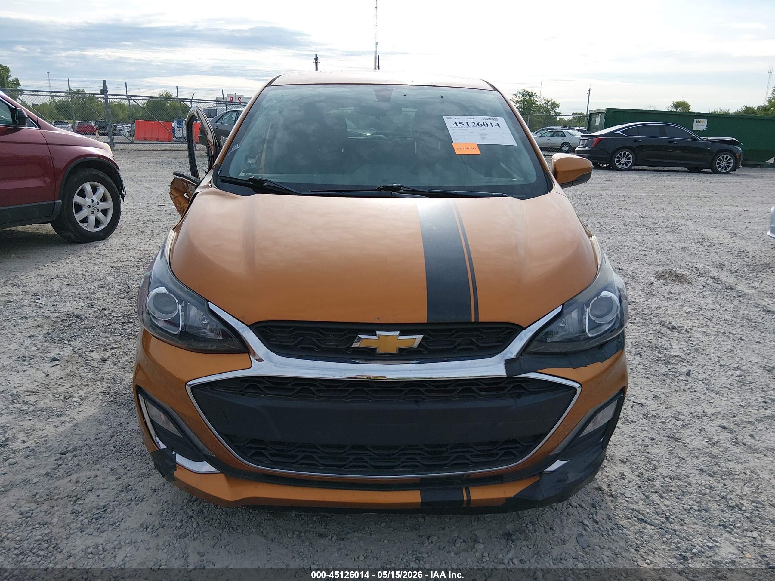 2019 Chevrolet Spark 1lt Cvt Orange vin: KL8CD6SA4KC791508