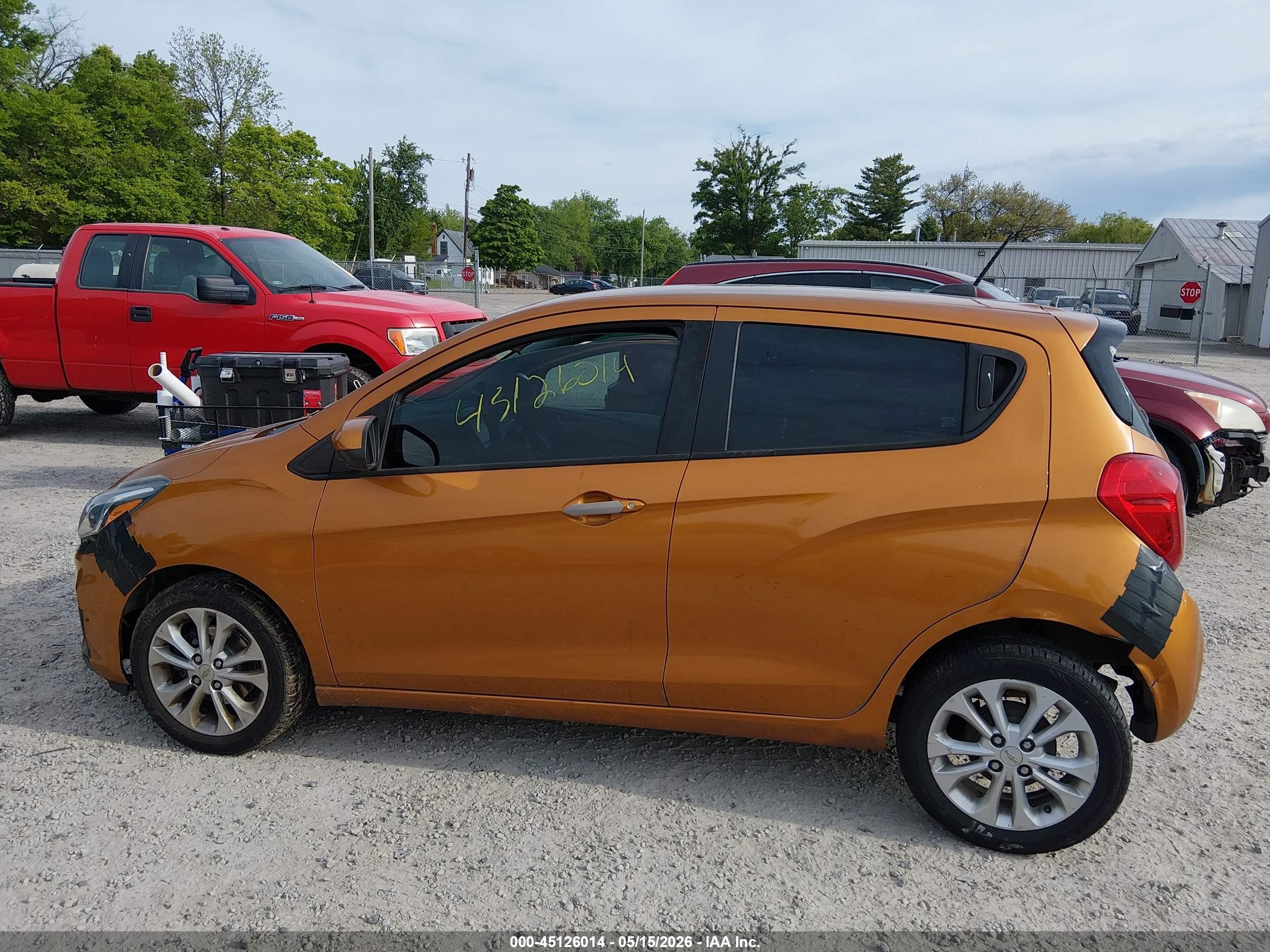 2019 Chevrolet Spark 1lt Cvt Orange vin: KL8CD6SA4KC791508