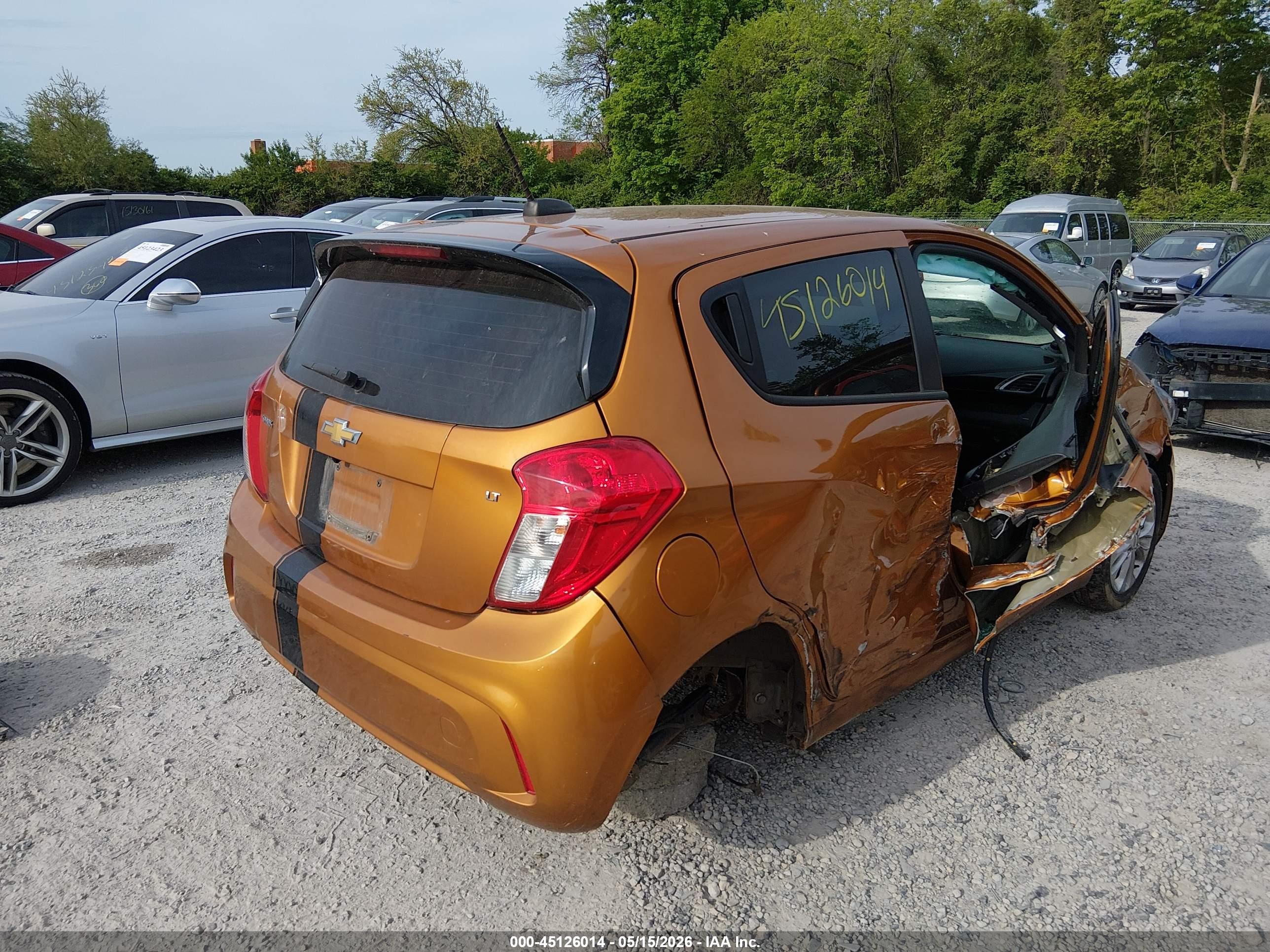 2019 Chevrolet Spark 1lt Cvt Orange vin: KL8CD6SA4KC791508