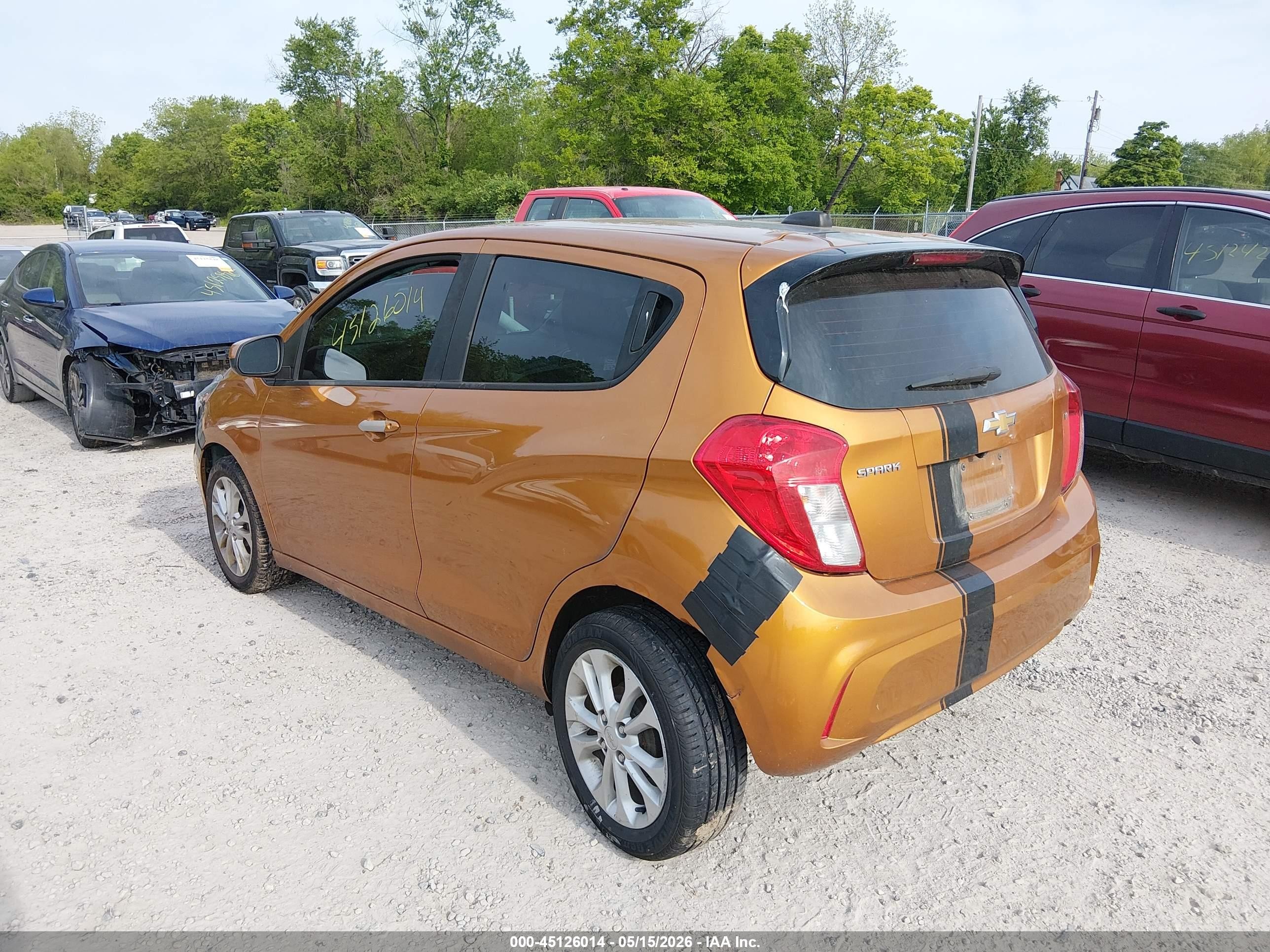 2019 Chevrolet Spark 1lt Cvt Orange vin: KL8CD6SA4KC791508