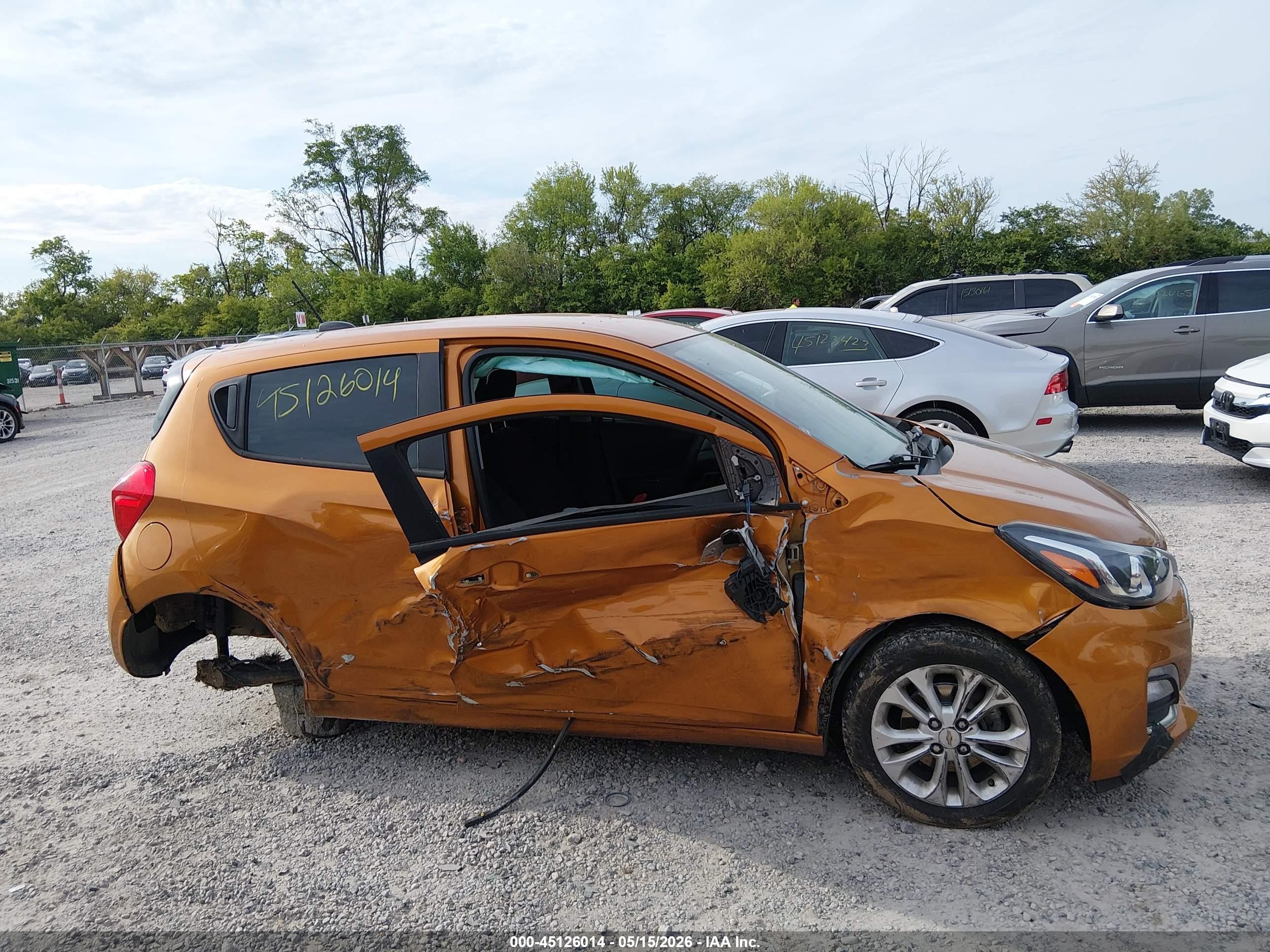 2019 Chevrolet Spark 1lt Cvt Orange vin: KL8CD6SA4KC791508