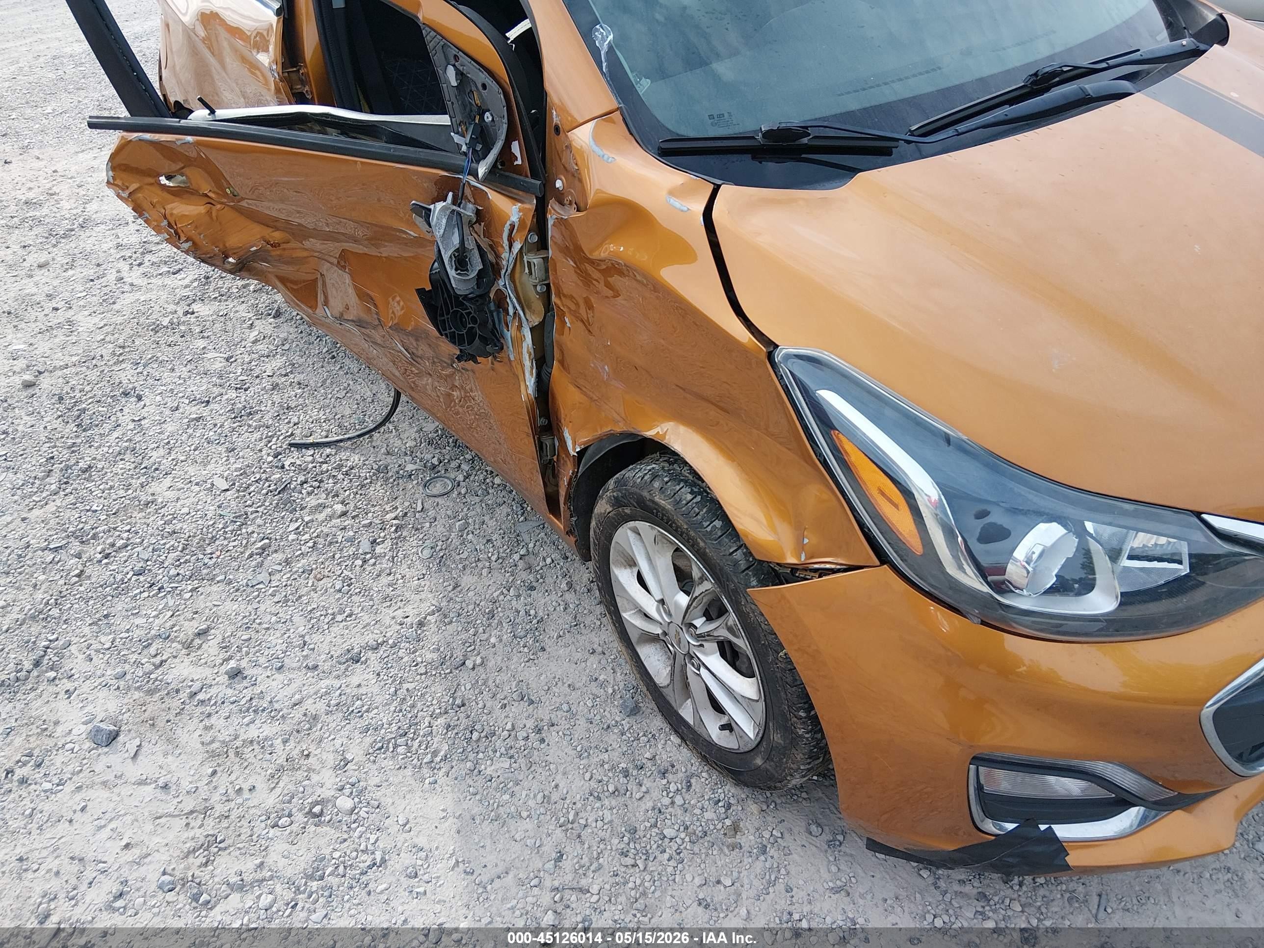 2019 Chevrolet Spark 1lt Cvt Orange vin: KL8CD6SA4KC791508