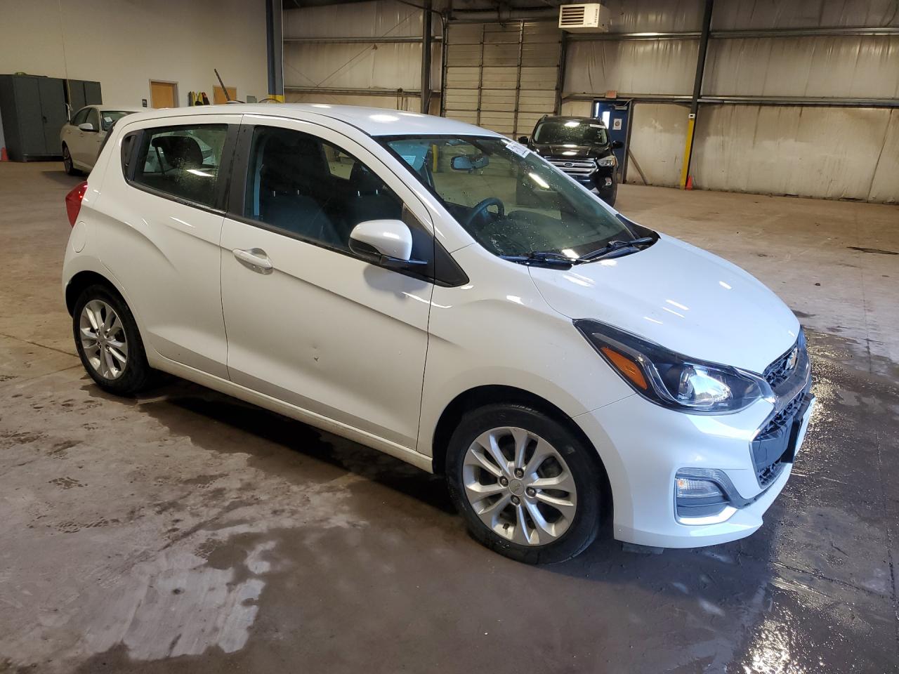 2021 Chevrolet Spark 1lt White vin: KL8CD6SA7MC739034 Damage: Right Front Door, Dent(S) W/ Paint Dmg, 1 To 2 Inches