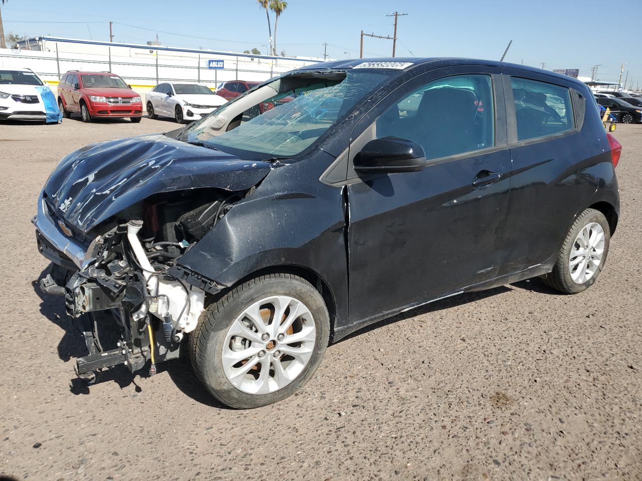 2021 Chevrolet Spark 1lt Black vin: KL8CD6SA7MC750728 Damage: Left Head Lamp, Broken, Replacement Required