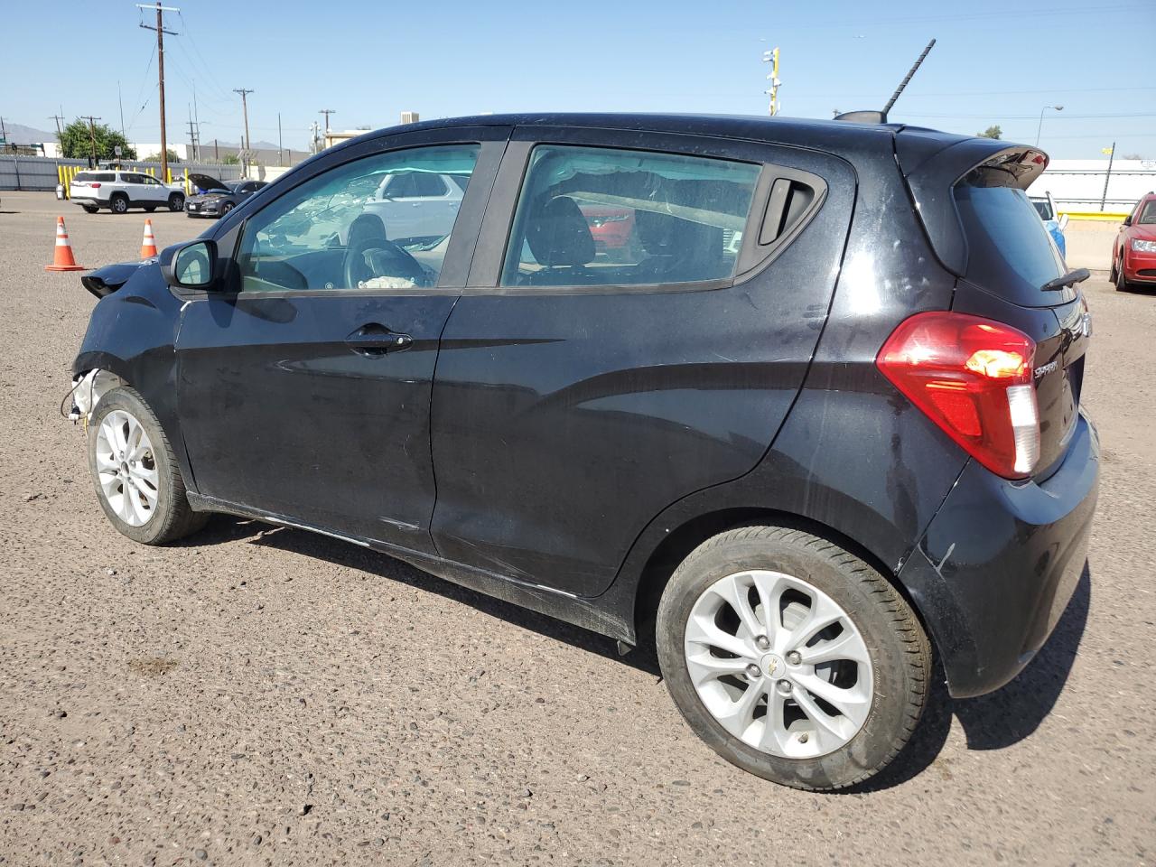 2021 Chevrolet Spark 1lt Black vin: KL8CD6SA7MC750728 Damage: Left Qtr Panel, Dent(S) W/ Paint Dmg, 1 To 2 Inches