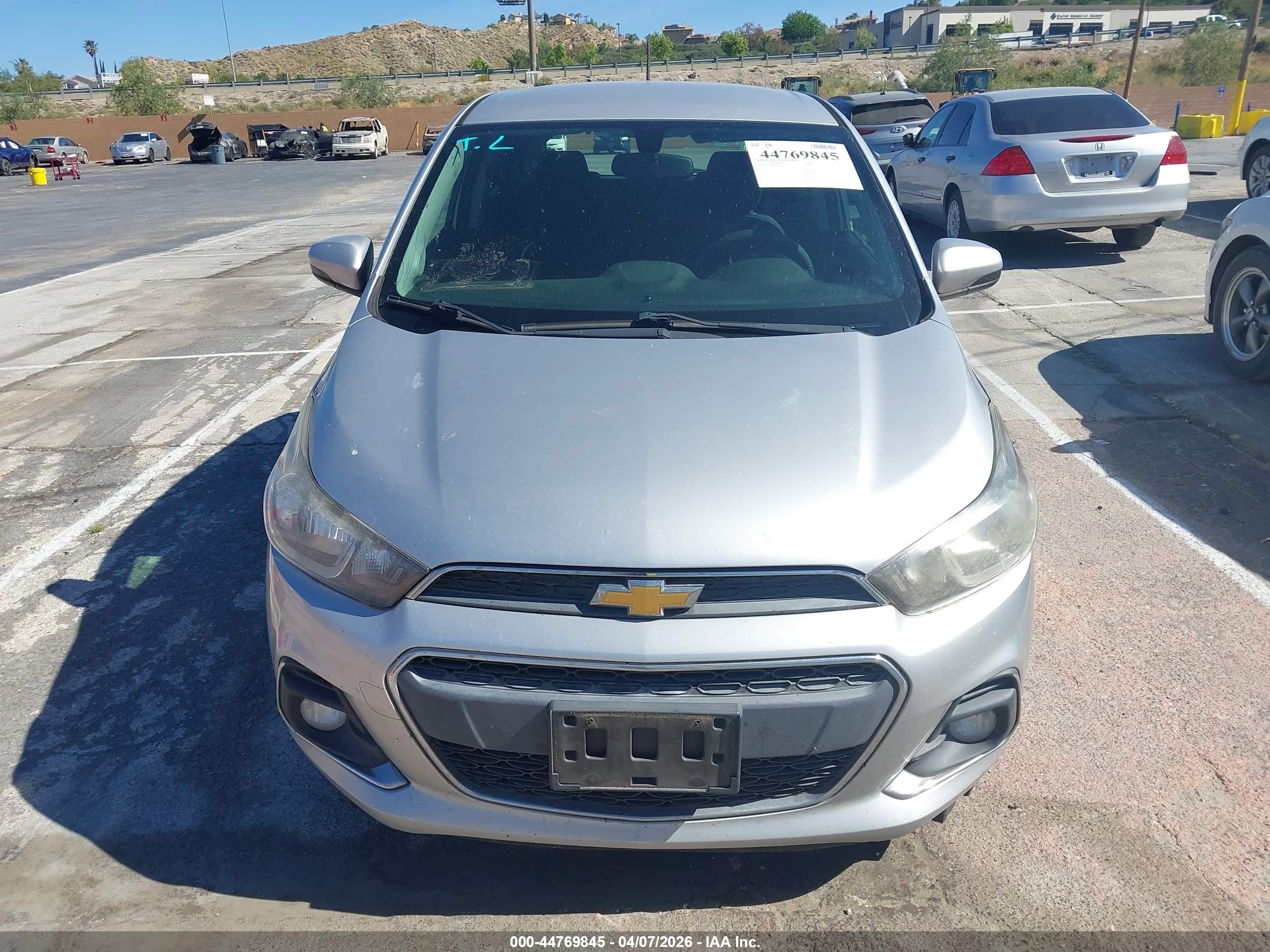 2017 Chevrolet Spark 1lt Cvt Gray vin: KL8CD6SA8HC740571