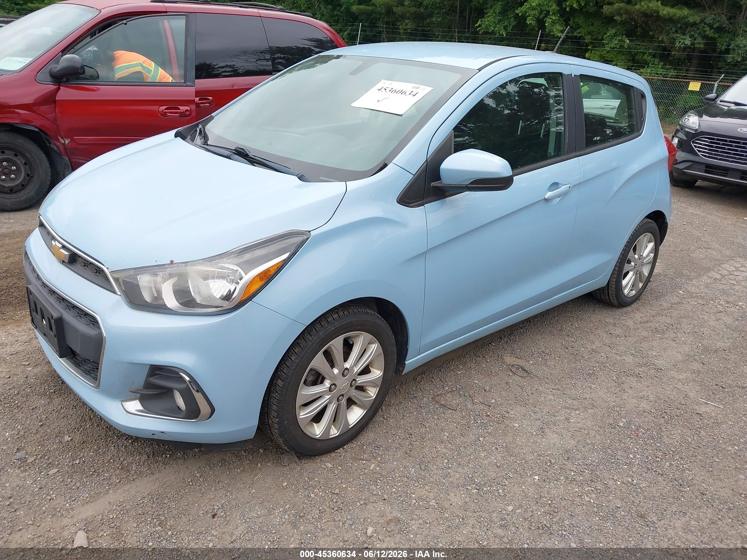 2016 Chevrolet Spark 1lt Cvt Blue vin: KL8CD6SA9GC608143