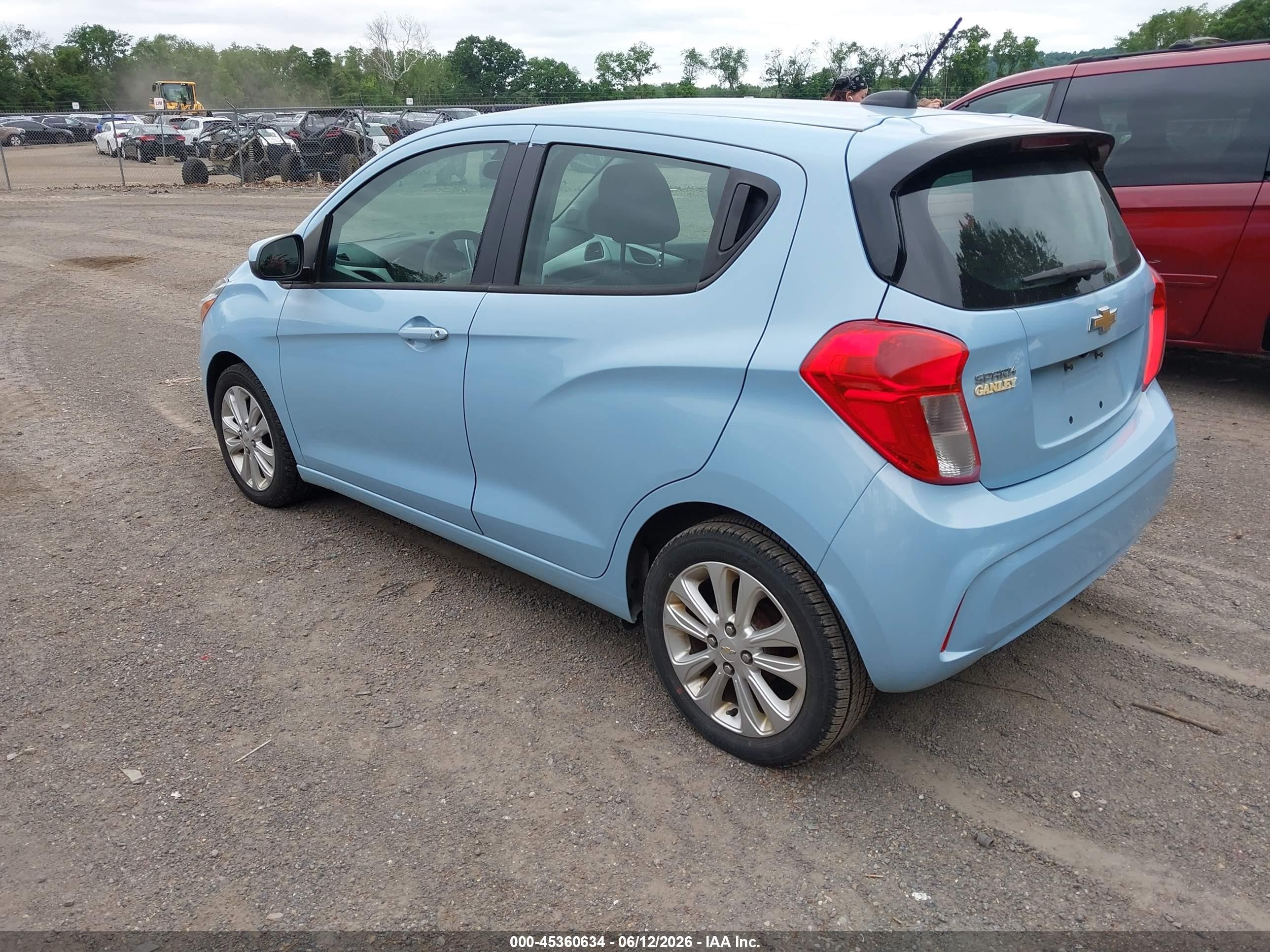 2016 Chevrolet Spark 1lt Cvt Blue vin: KL8CD6SA9GC608143