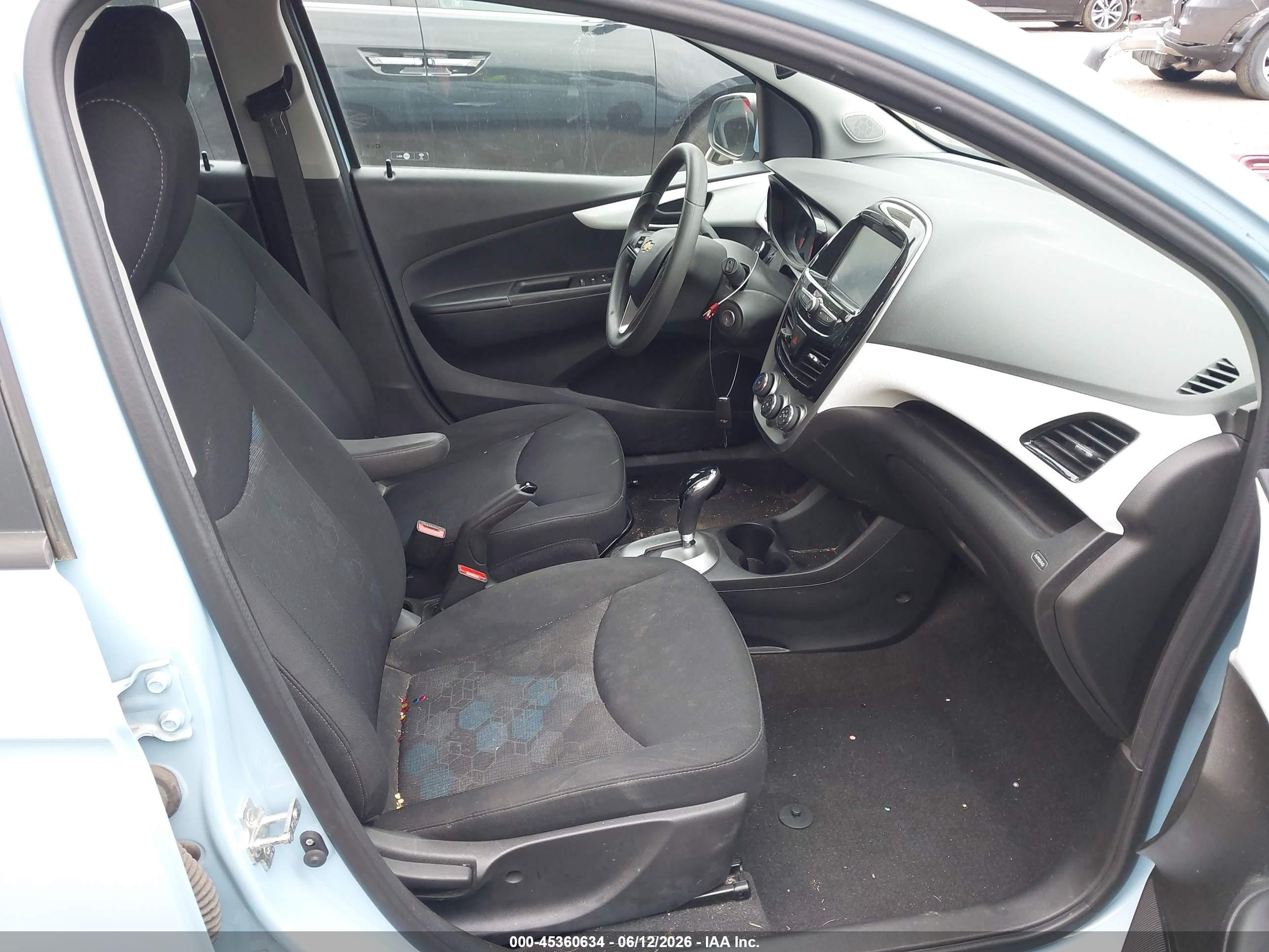 2016 Chevrolet Spark 1lt Cvt Blue vin: KL8CD6SA9GC608143