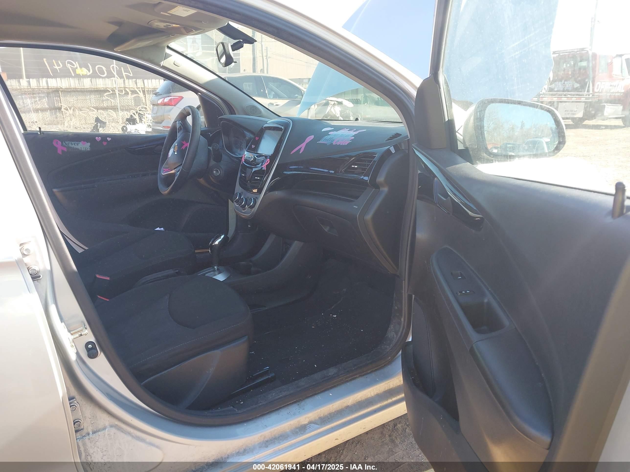 2018 Chevrolet Spark 1lt Cvt Silver vin: KL8CD6SAXJC439189