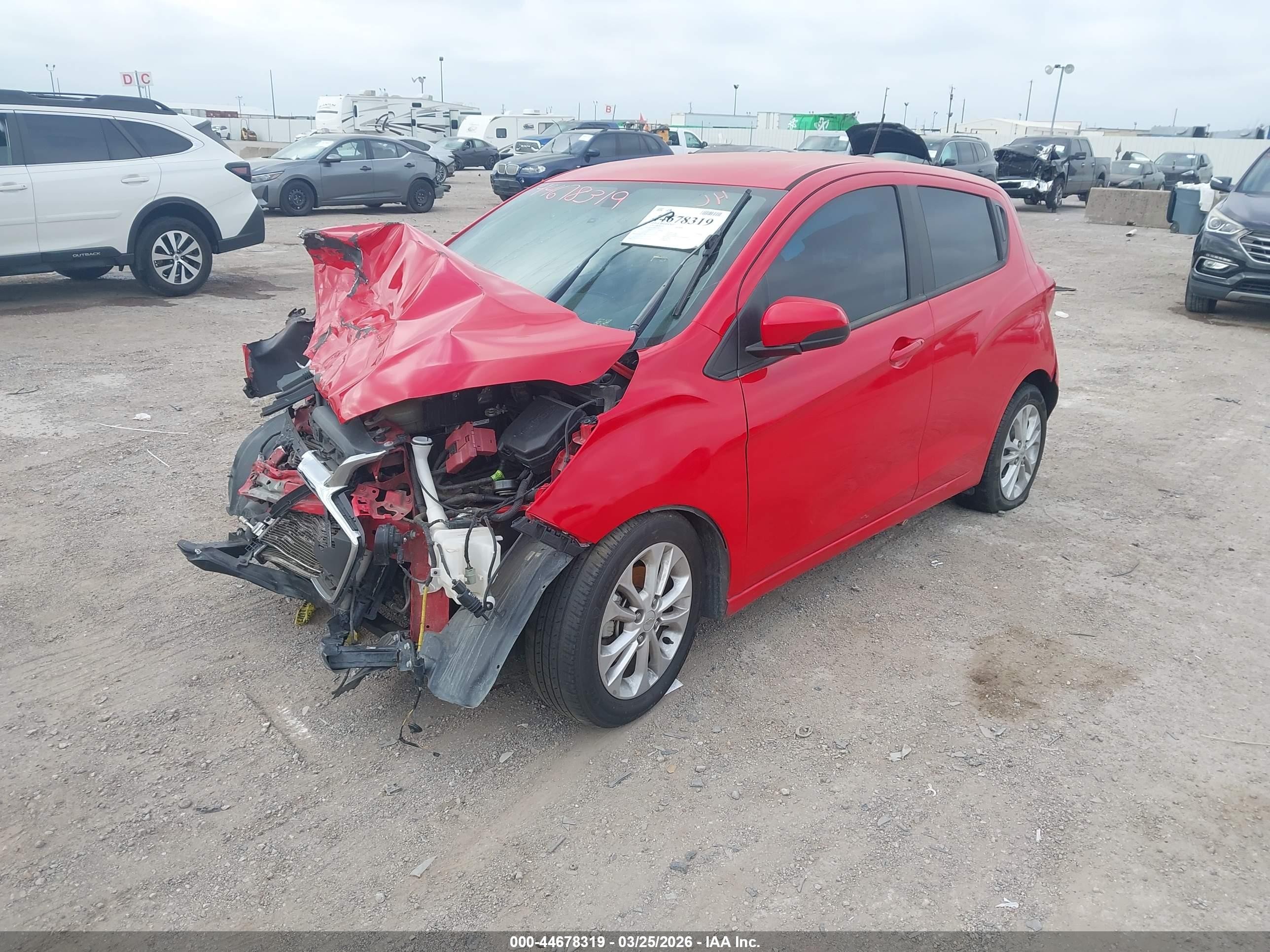 2021 Chevrolet Spark Fwd 1lt Automatic Red vin: KL8CD6SAXMC730876