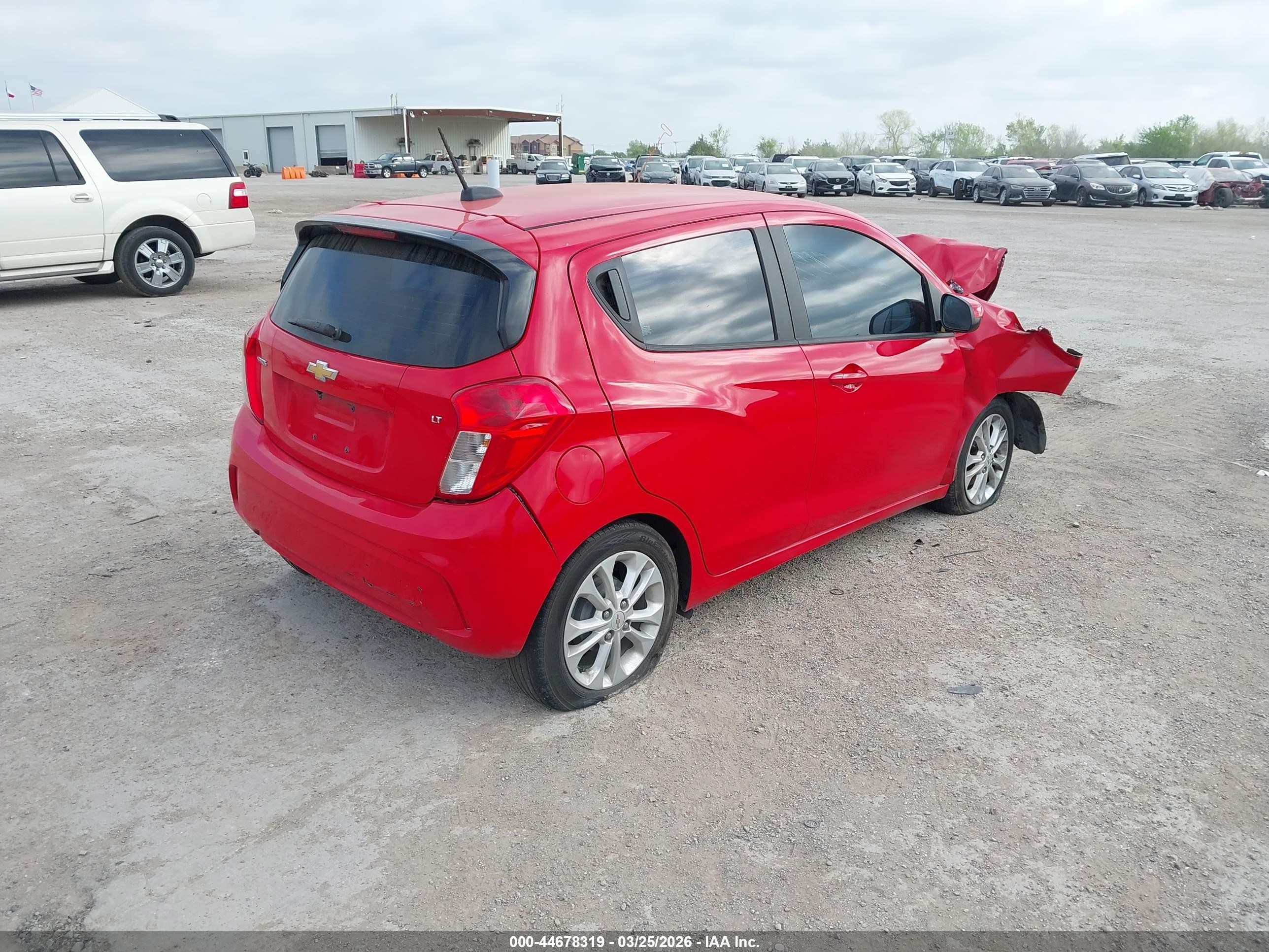 2021 Chevrolet Spark Fwd 1lt Automatic Red vin: KL8CD6SAXMC730876