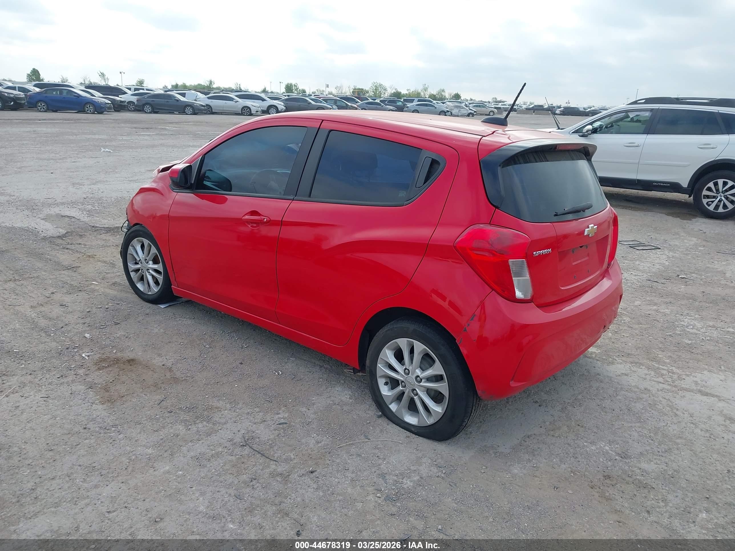 2021 Chevrolet Spark Fwd 1lt Automatic Red vin: KL8CD6SAXMC730876