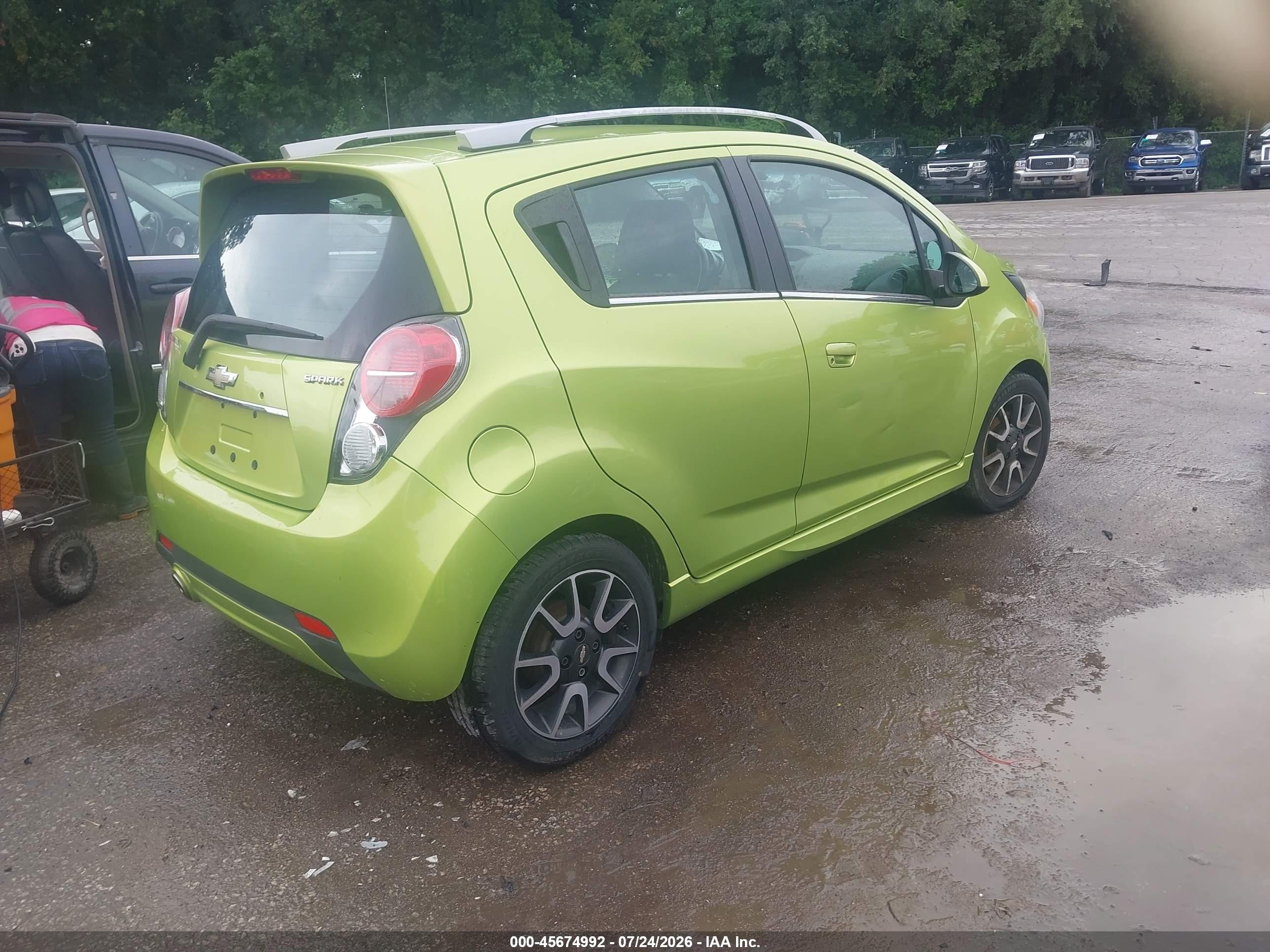2013 Chevrolet Spark 2lt Manual Green vin: KL8CE6S92DC507587