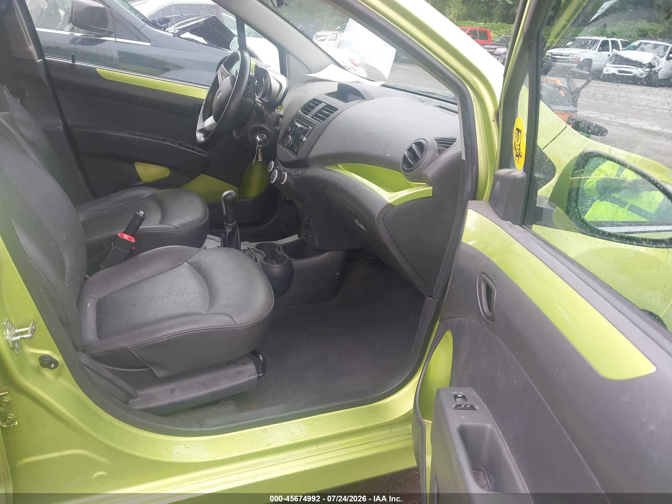 2013 Chevrolet Spark 2lt Manual Green vin: KL8CE6S92DC507587
