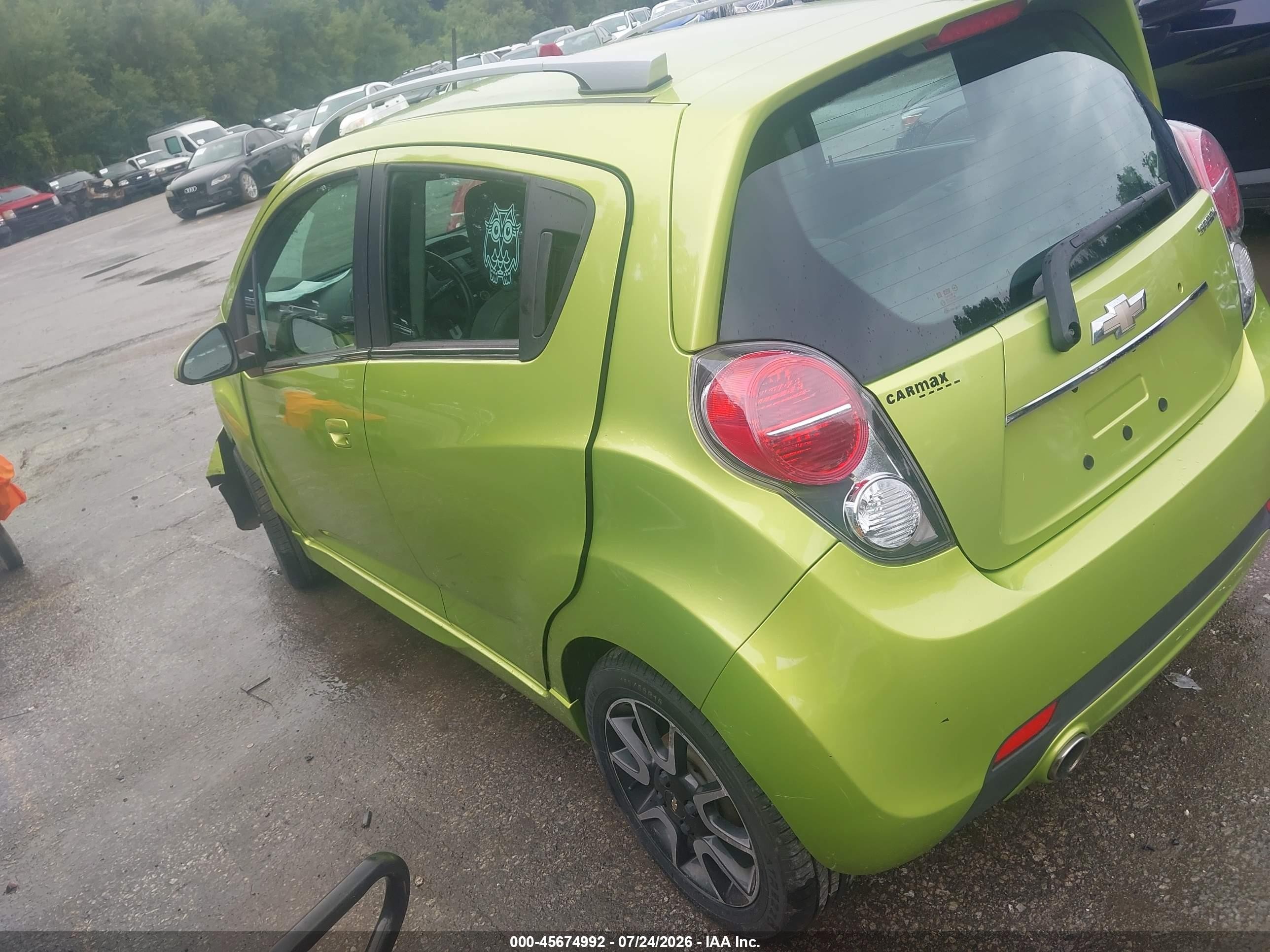 2013 Chevrolet Spark 2lt Manual Green vin: KL8CE6S92DC507587
