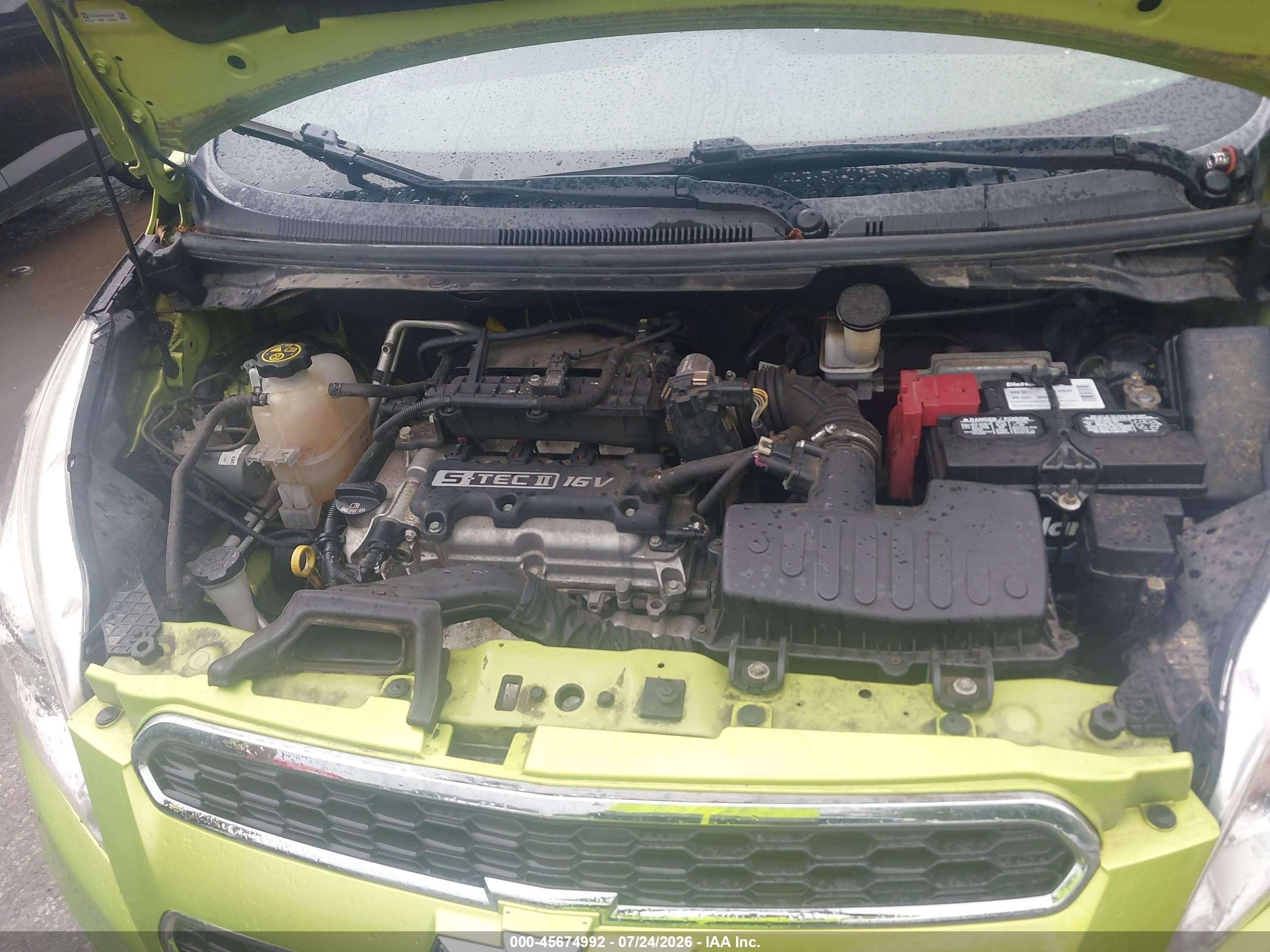 2013 Chevrolet Spark 2lt Manual Green vin: KL8CE6S92DC507587