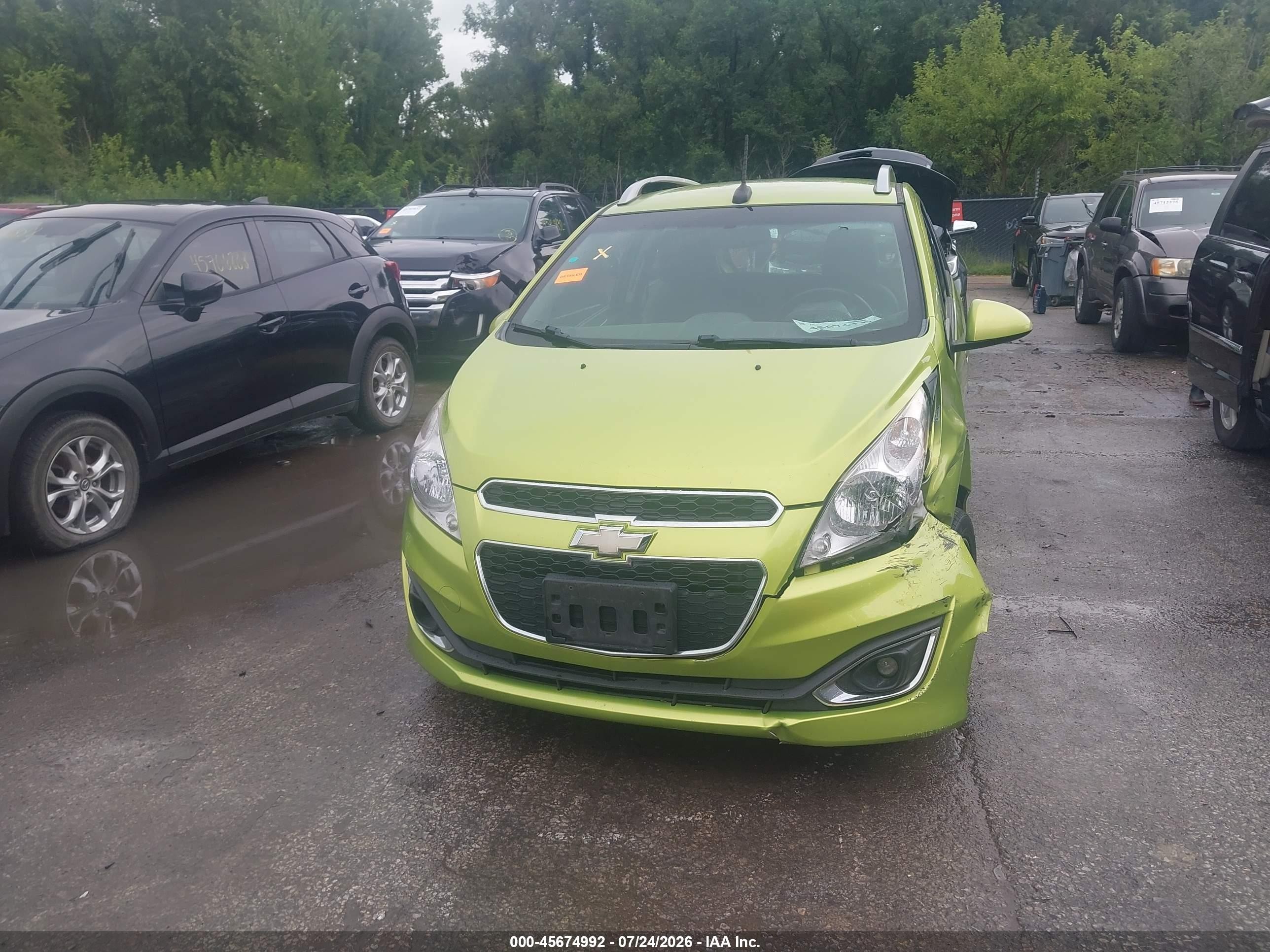 2013 Chevrolet Spark 2lt Manual Green vin: KL8CE6S92DC507587