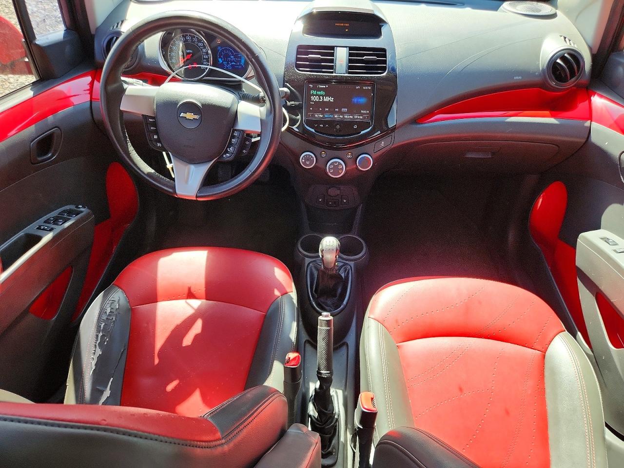 2013 Chevrolet Spark 2lt Red vin: KL8CE6S97DC506628