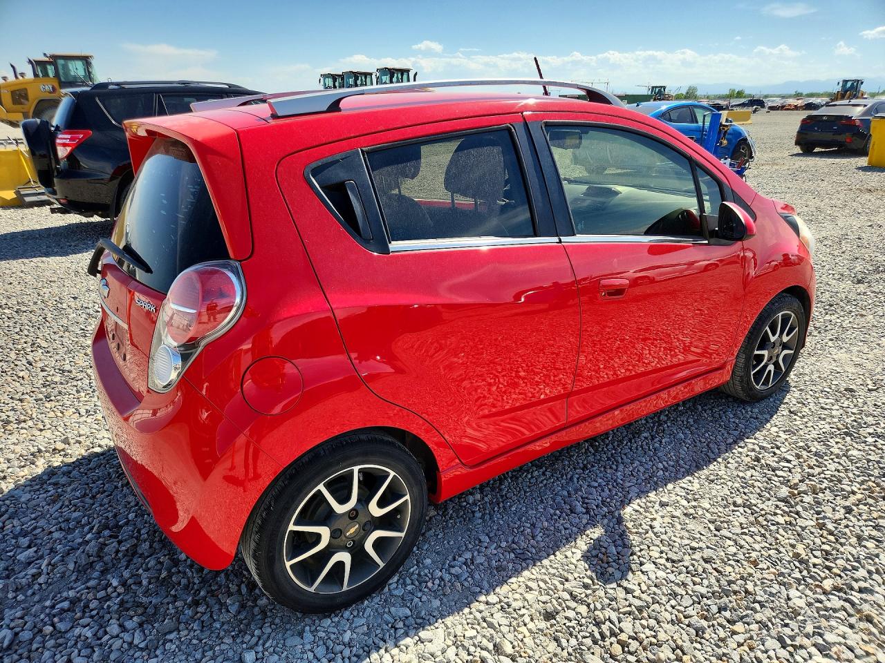 2013 Chevrolet Spark 2lt Red vin: KL8CE6S97DC506628