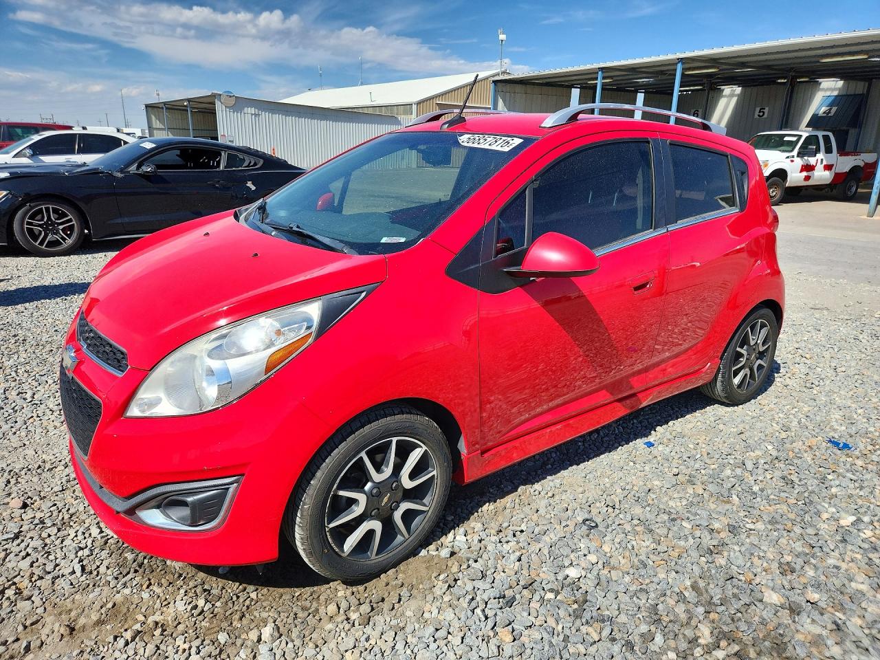 2013 Chevrolet Spark 2lt Red vin: KL8CE6S97DC506628