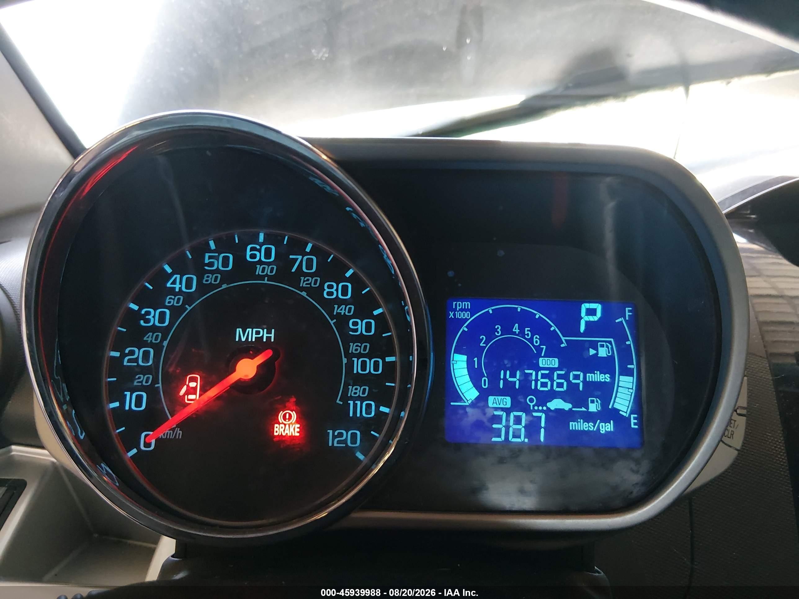 2013 Chevrolet Spark 2lt Auto Черный vin: KL8CF6S90DC512266