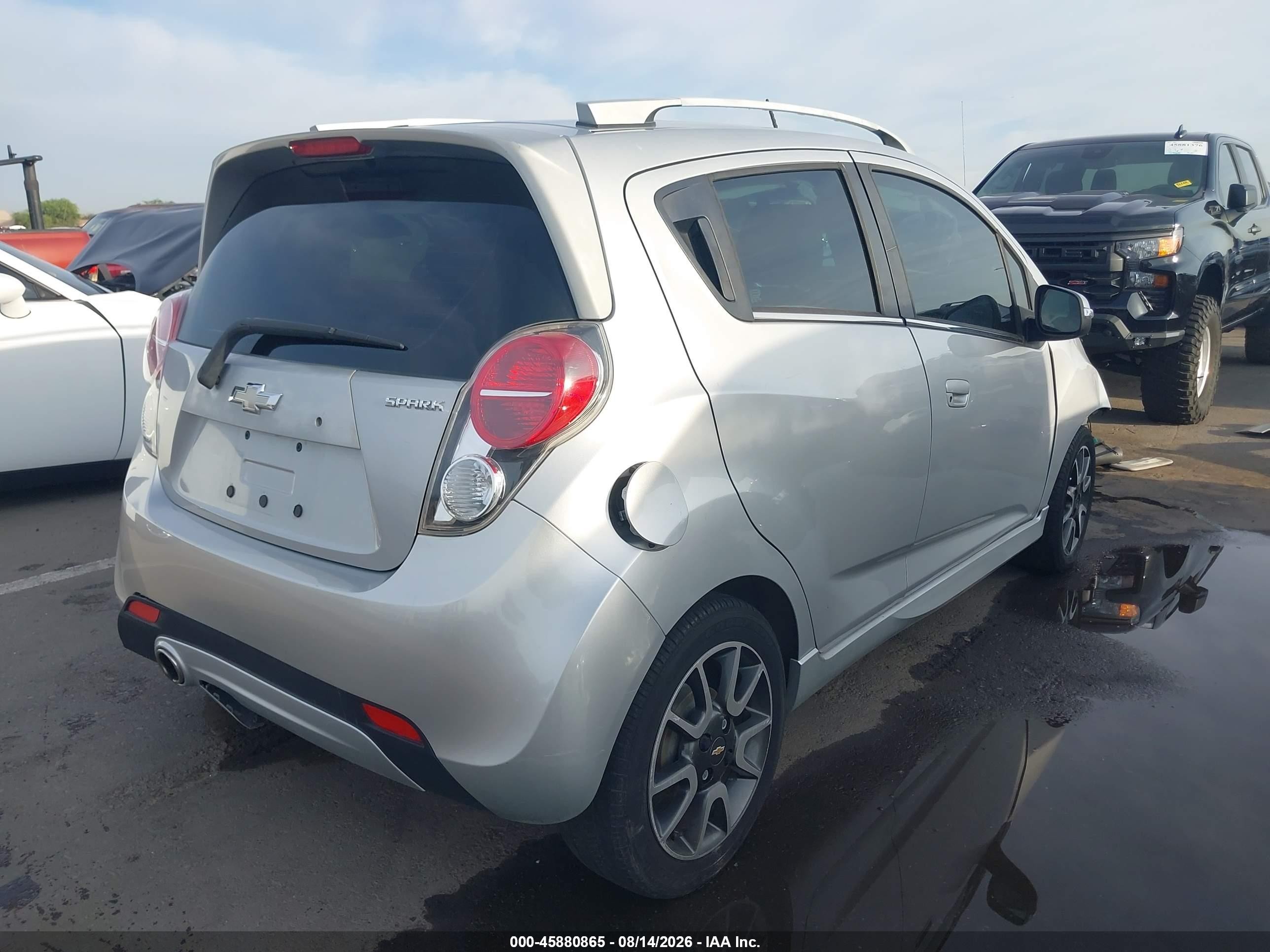 2014 Chevrolet Spark 2lt Auto Silver vin: KL8CF6S90EC423475