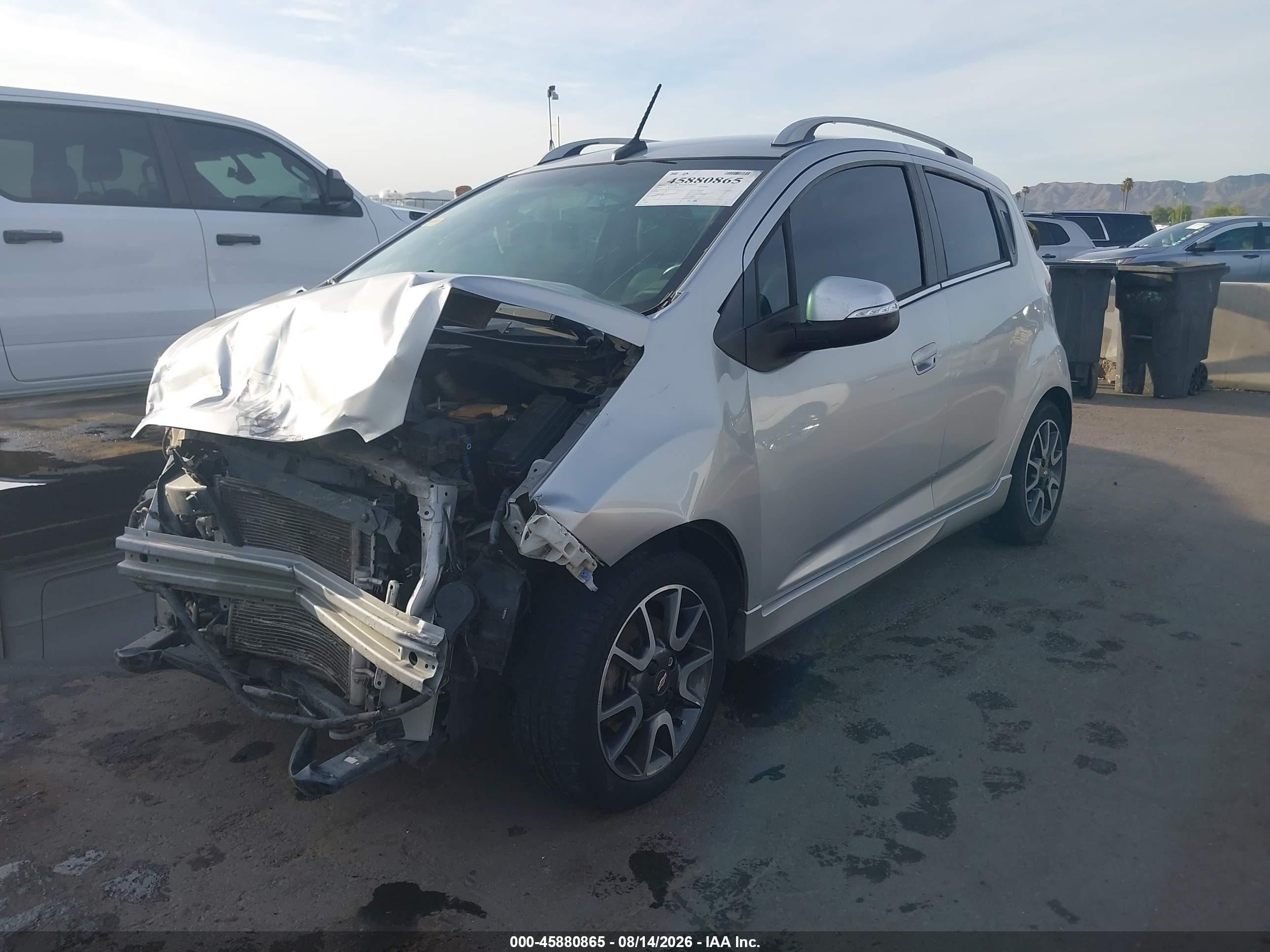 2014 Chevrolet Spark 2lt Auto Silver vin: KL8CF6S90EC423475