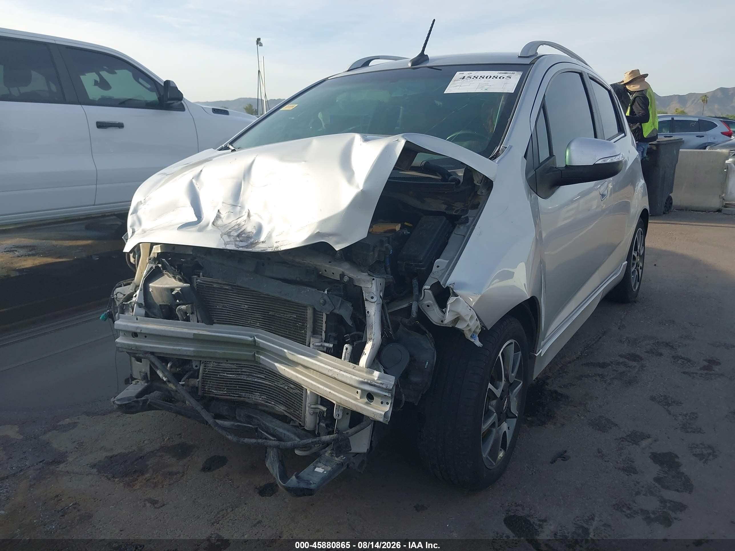 2014 Chevrolet Spark 2lt Auto Silver vin: KL8CF6S90EC423475