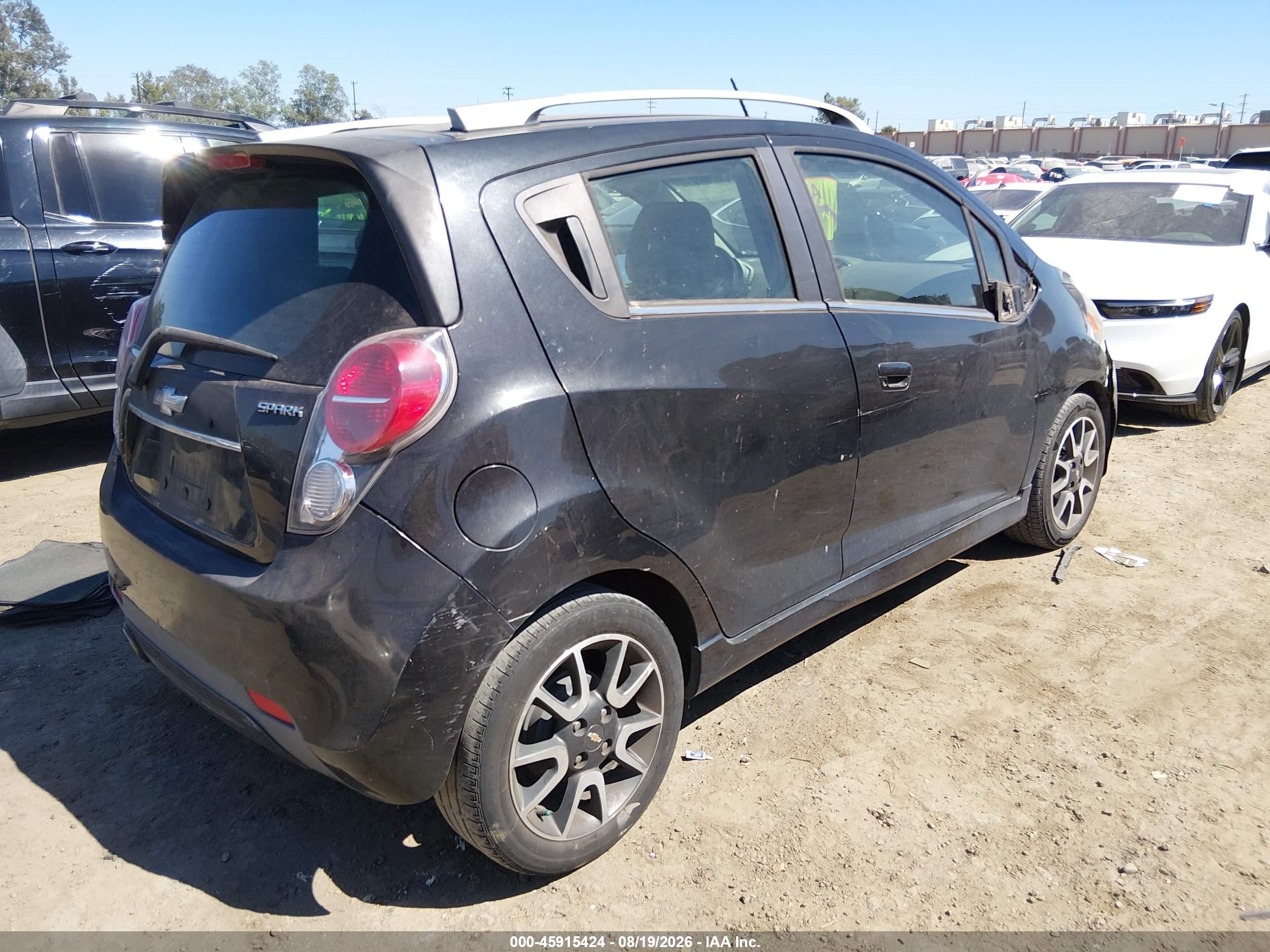 2014 Chevrolet Spark 2lt Auto Black vin: KL8CF6S91EC459661