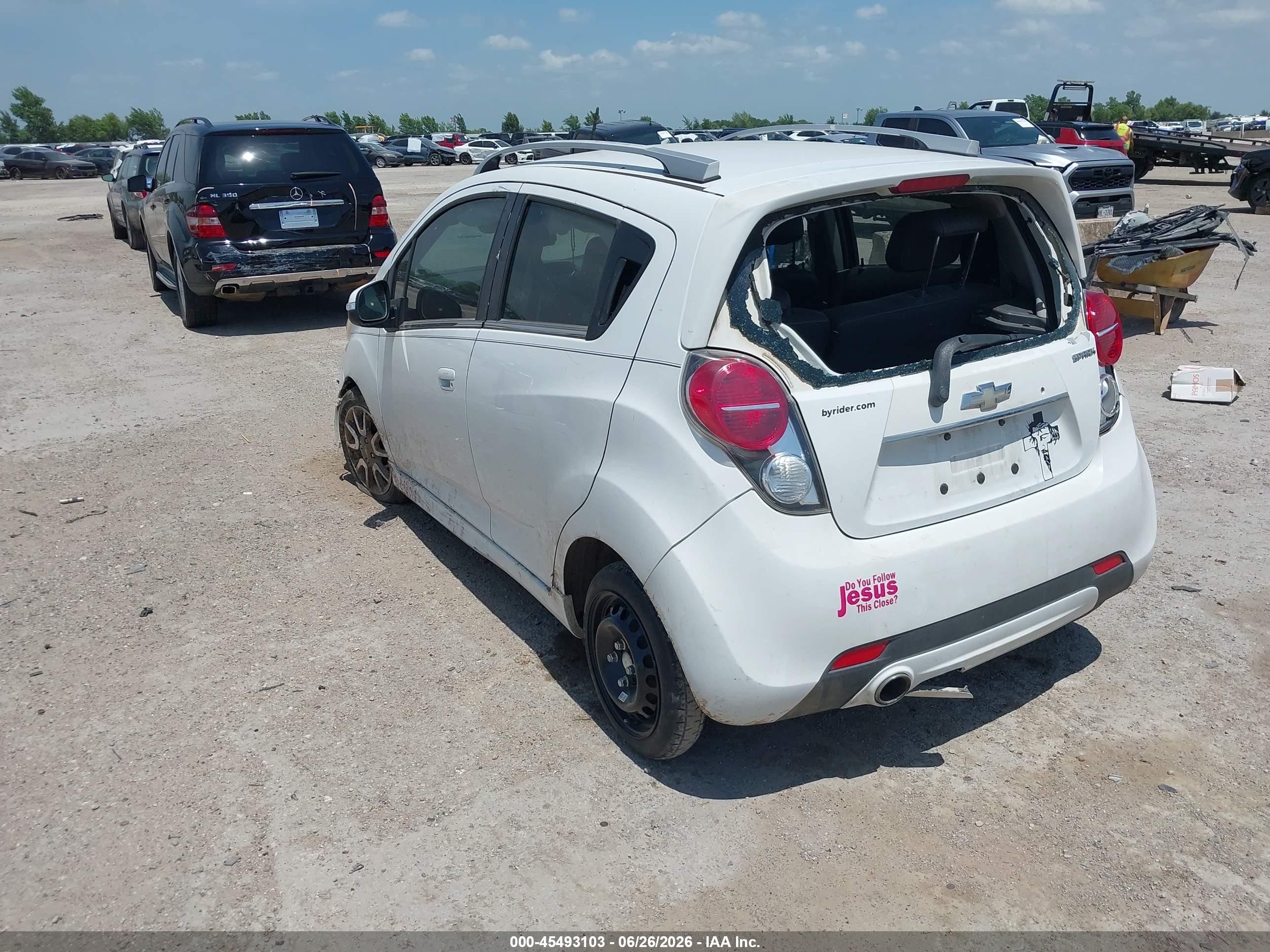2014 Chevrolet Spark 2lt Auto White vin: KL8CF6S91EC572865