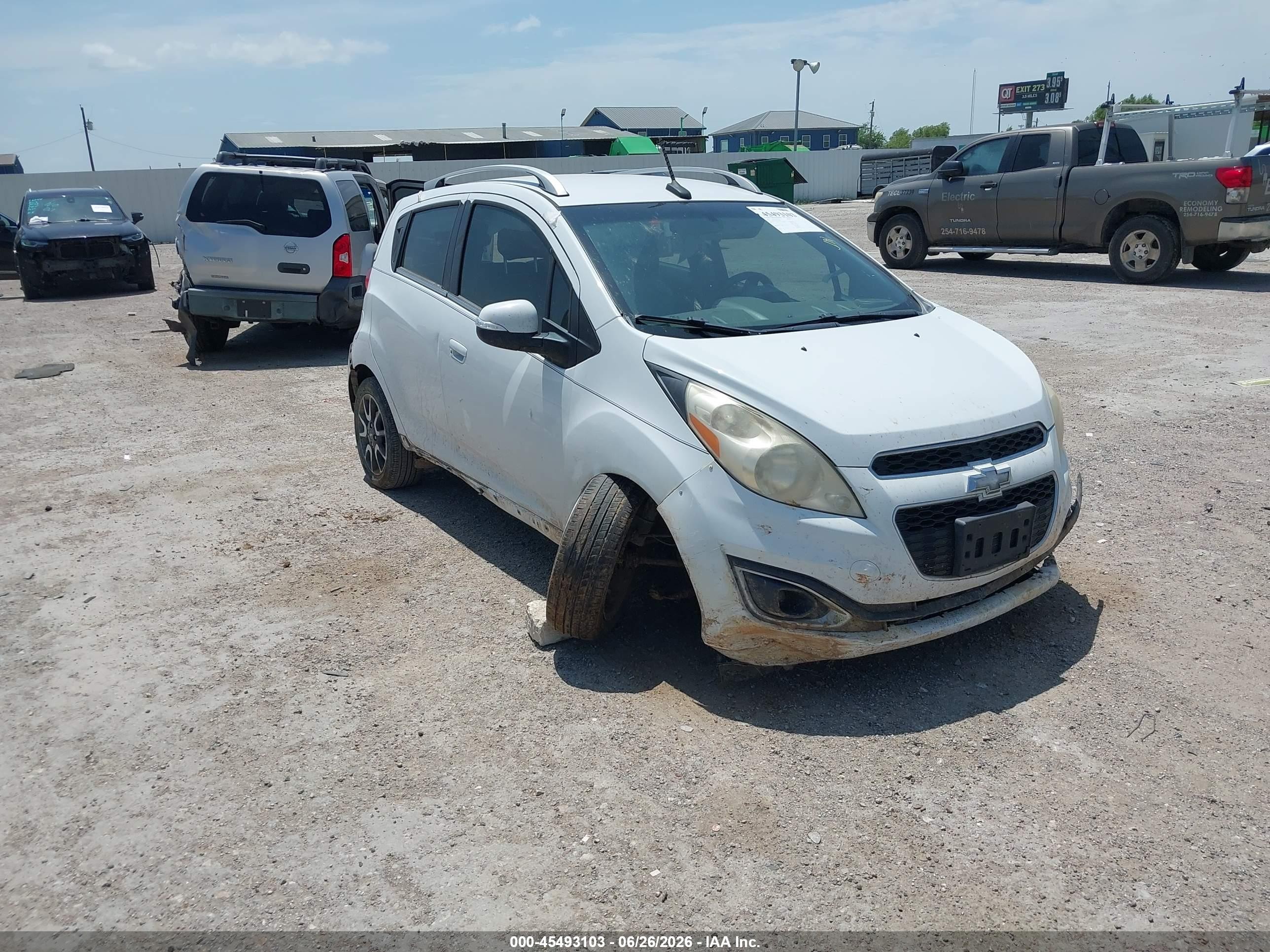 2014 Chevrolet Spark 2lt Auto White vin: KL8CF6S91EC572865