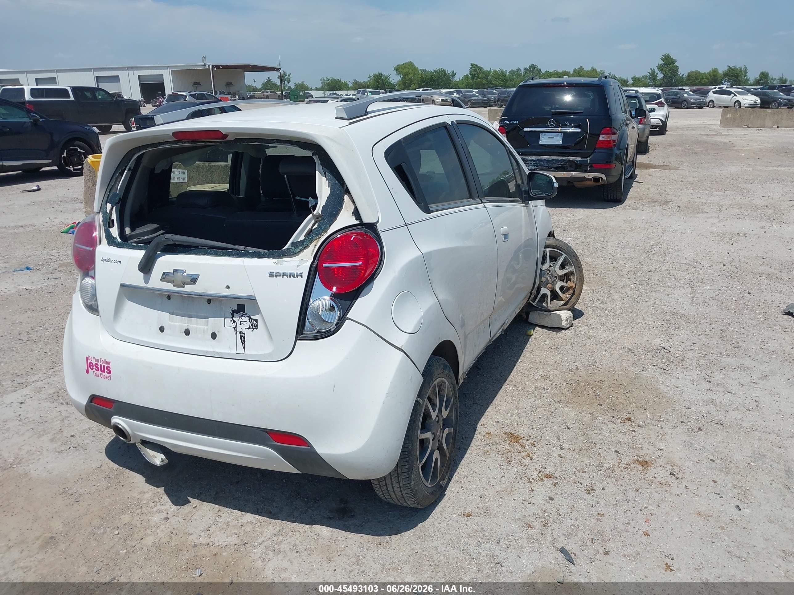 2014 Chevrolet Spark 2lt Auto White vin: KL8CF6S91EC572865