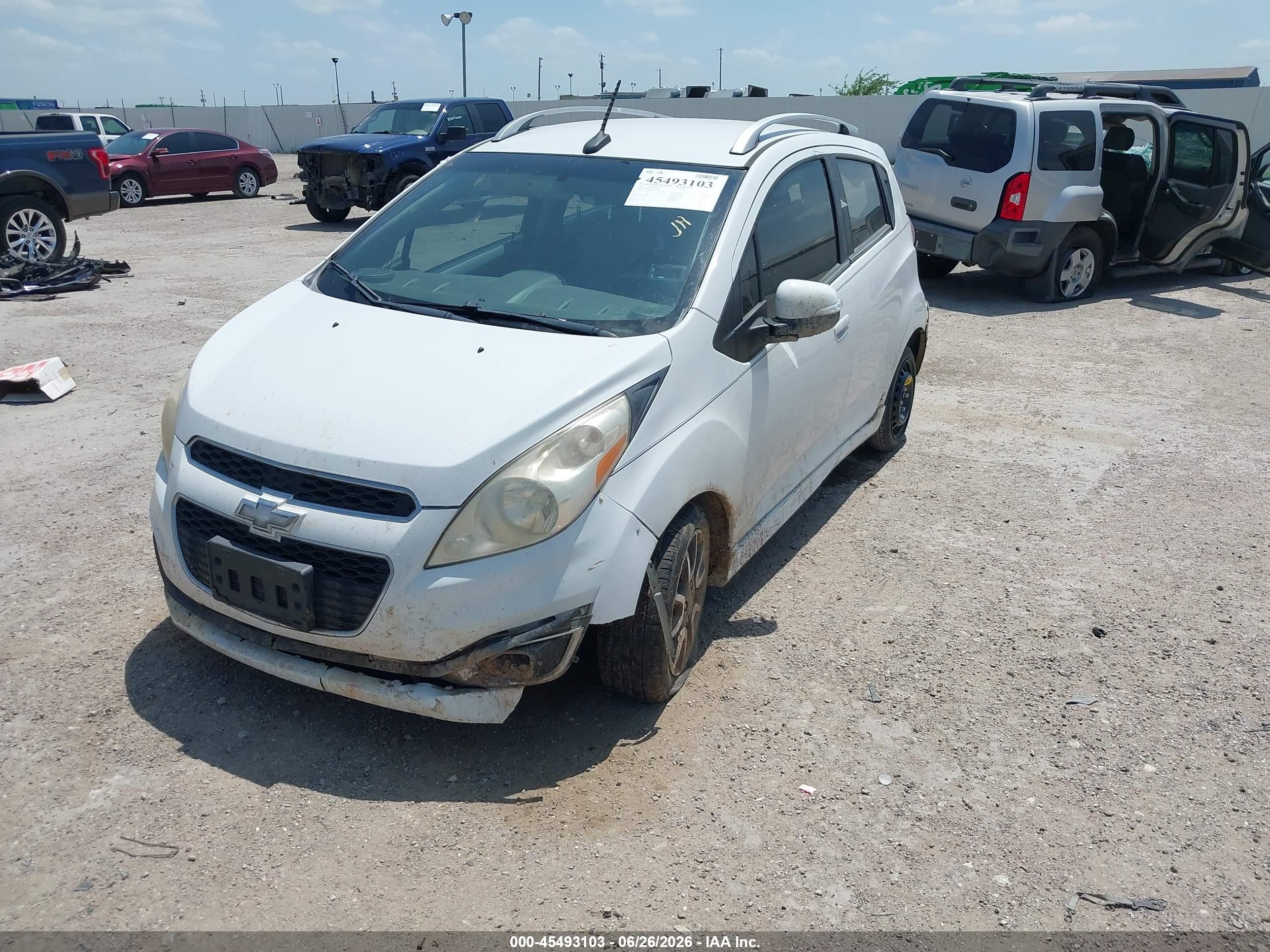 2014 Chevrolet Spark 2lt Auto White vin: KL8CF6S91EC572865
