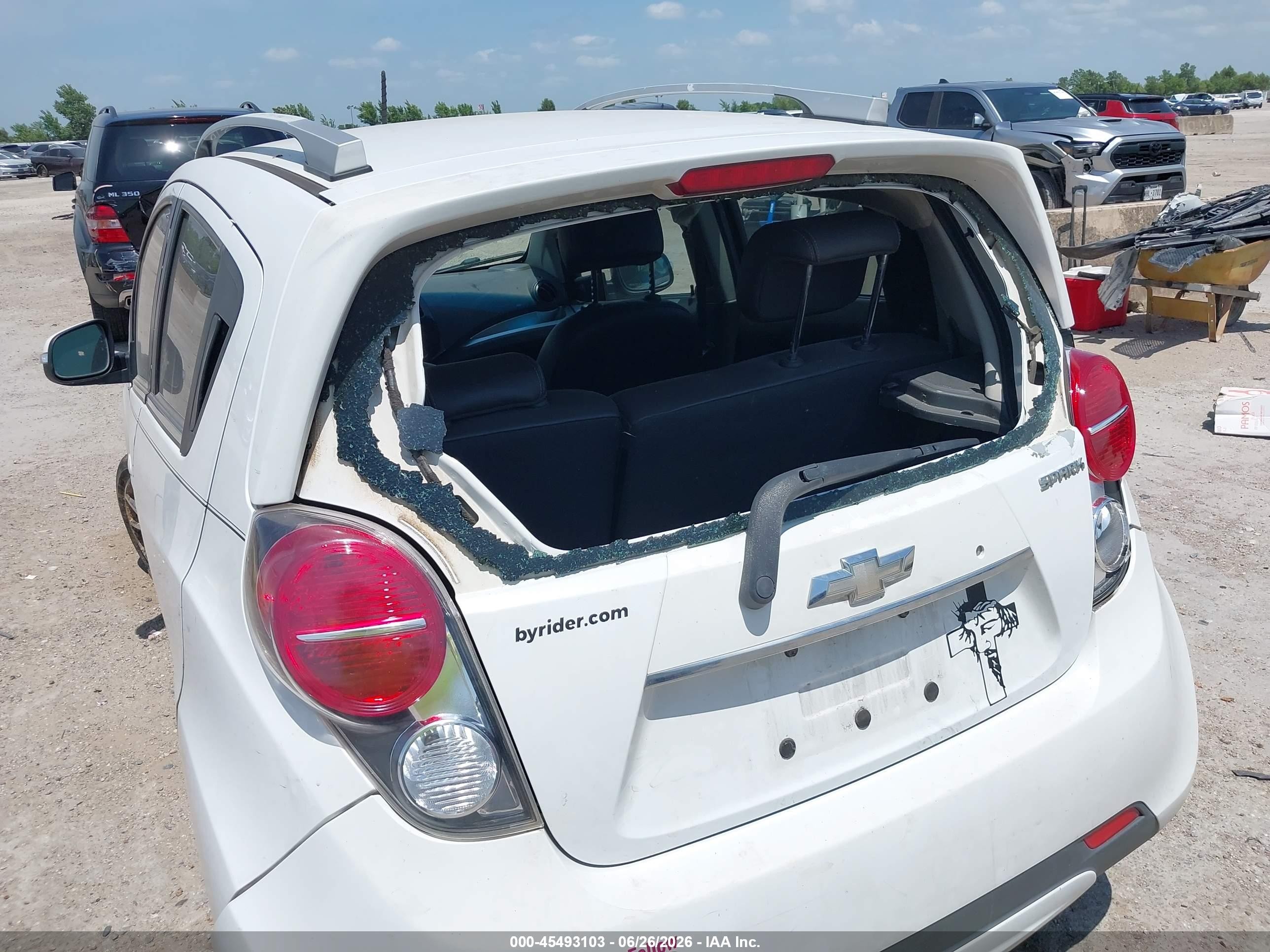 2014 Chevrolet Spark 2lt Auto White vin: KL8CF6S91EC572865