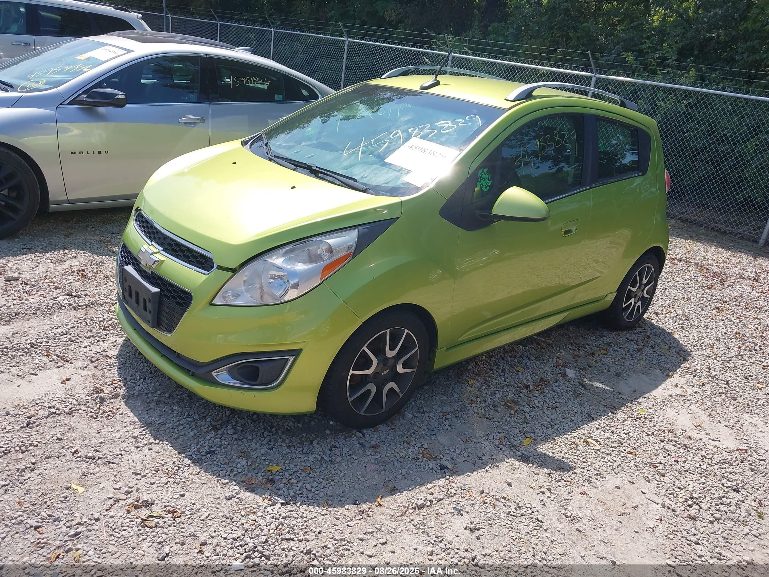 2013 Chevrolet Spark 2lt Auto Green vin: KL8CF6S93DC505425