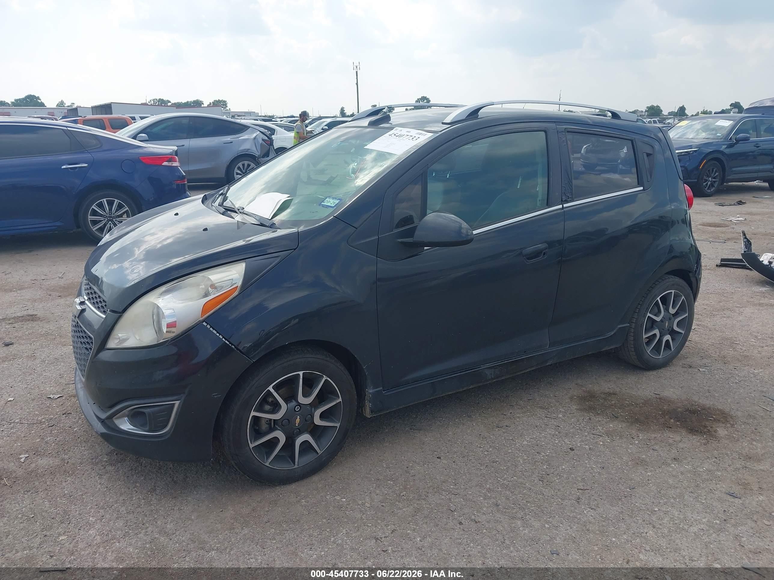 2013 Chevrolet Spark 2lt Auto Gray vin: KL8CF6S95DC512845