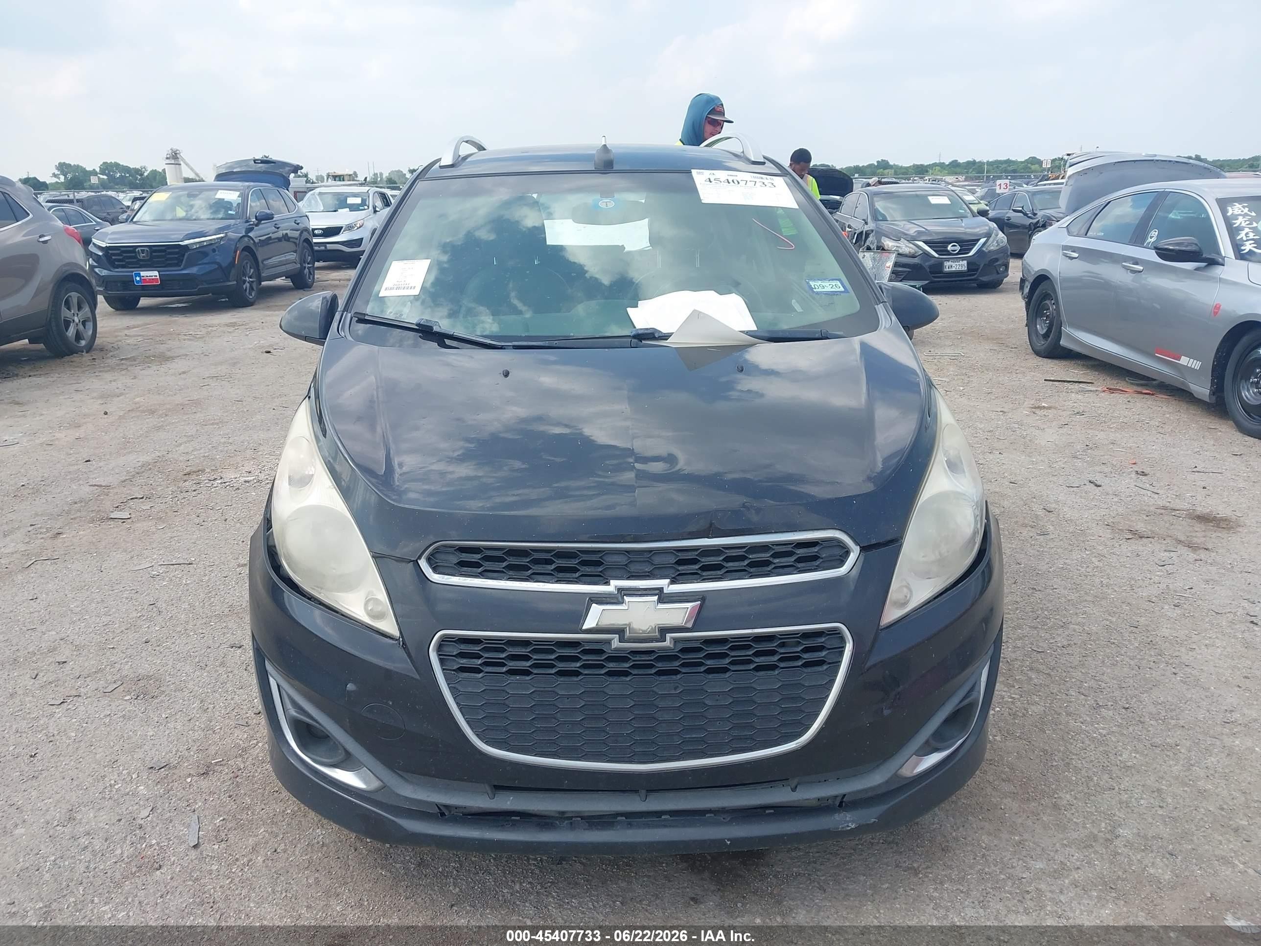 2013 Chevrolet Spark 2lt Auto Gray vin: KL8CF6S95DC512845