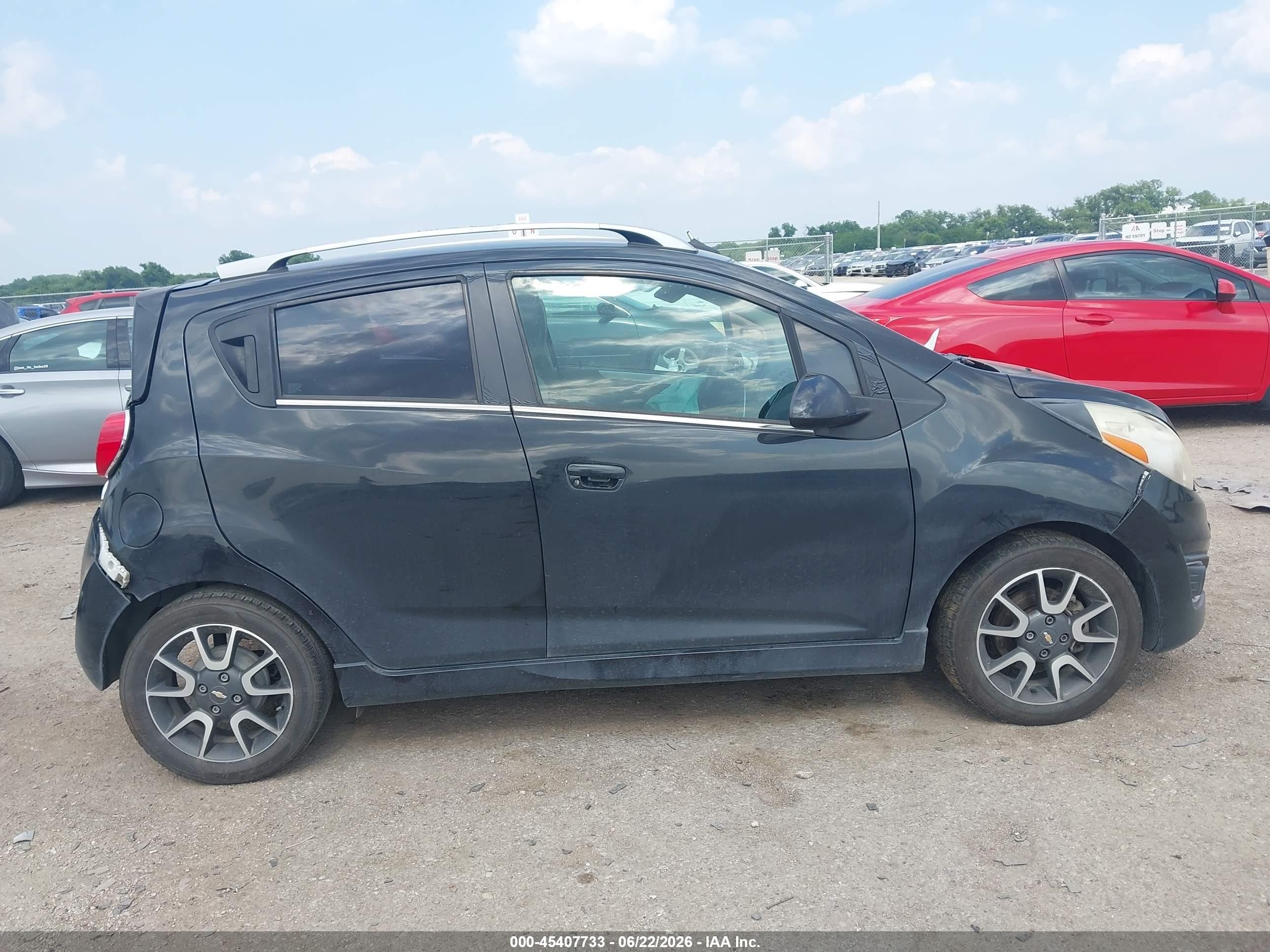 2013 Chevrolet Spark 2lt Auto Gray vin: KL8CF6S95DC512845