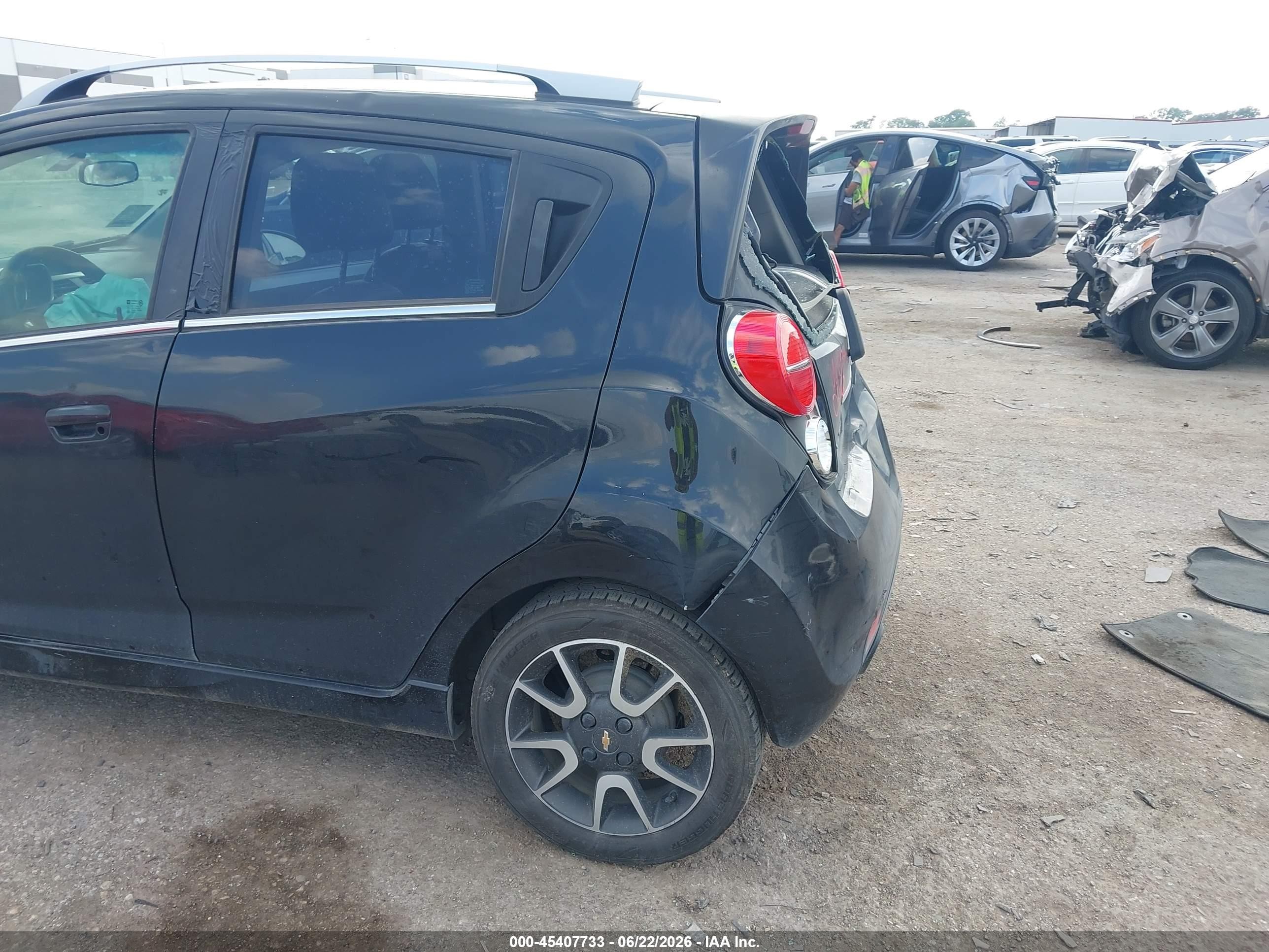 2013 Chevrolet Spark 2lt Auto Gray vin: KL8CF6S95DC512845