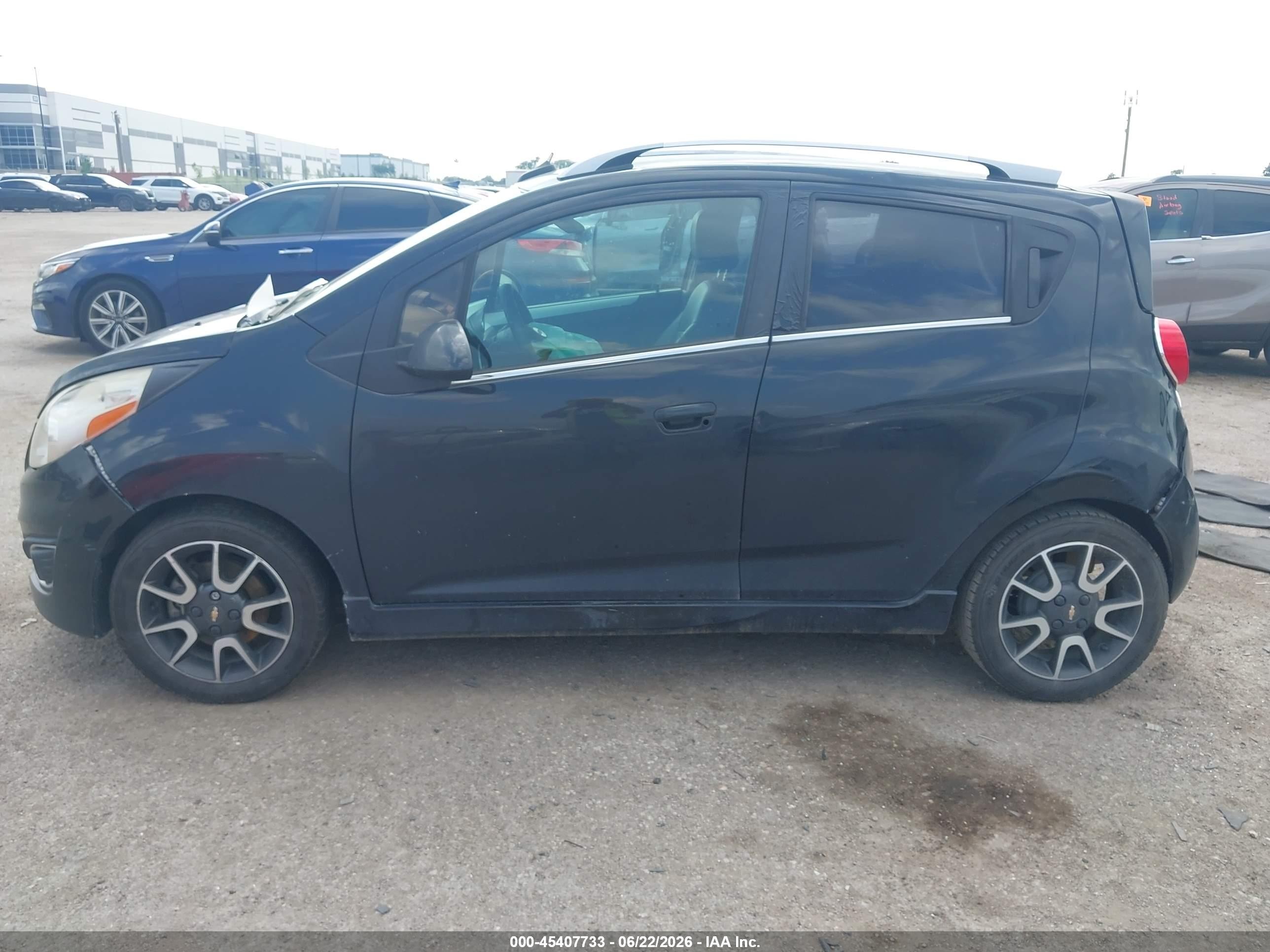 2013 Chevrolet Spark 2lt Auto Gray vin: KL8CF6S95DC512845