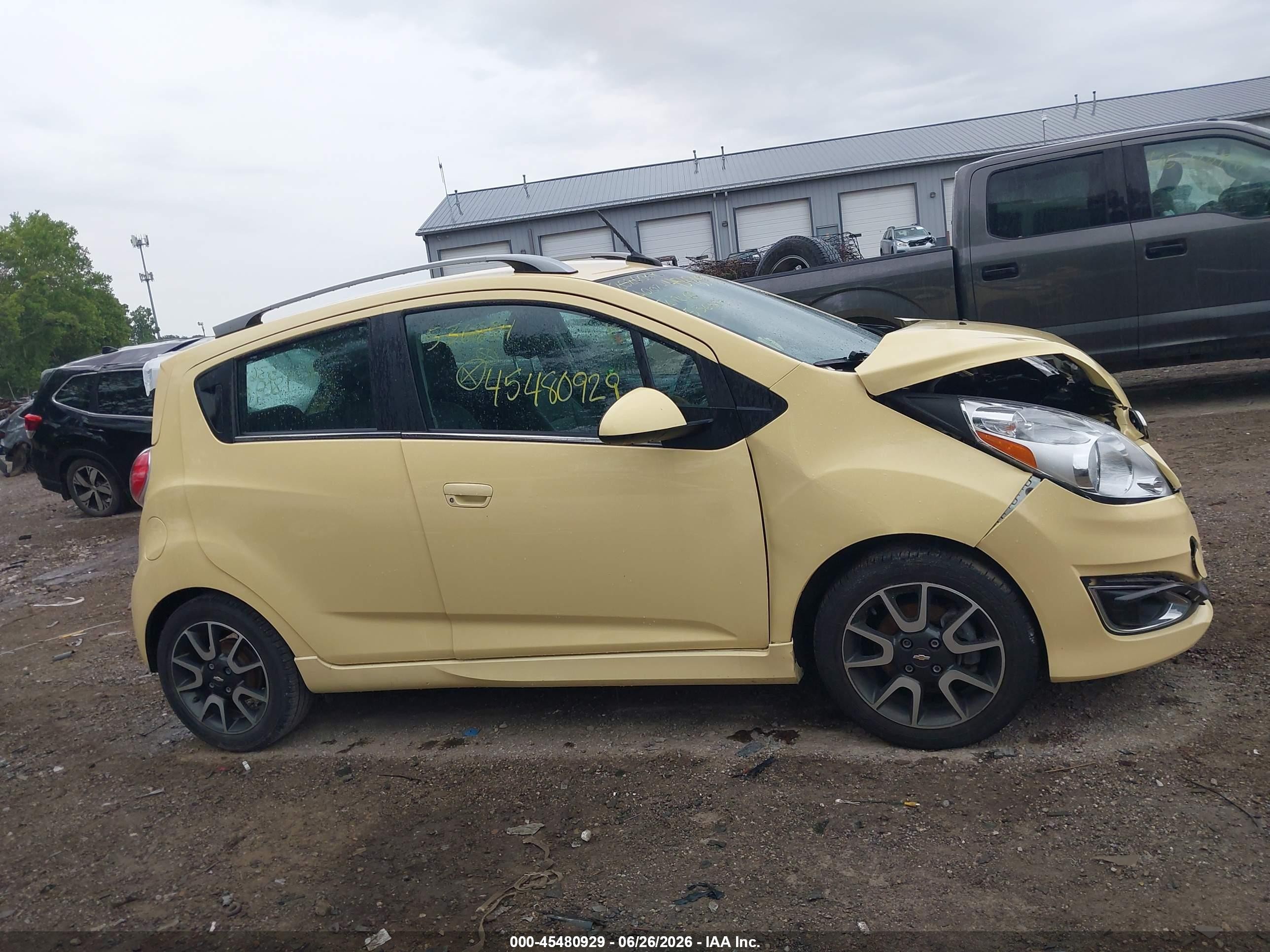 2013 Chevrolet Spark 2lt Auto Yellow vin: KL8CF6S95DC536854