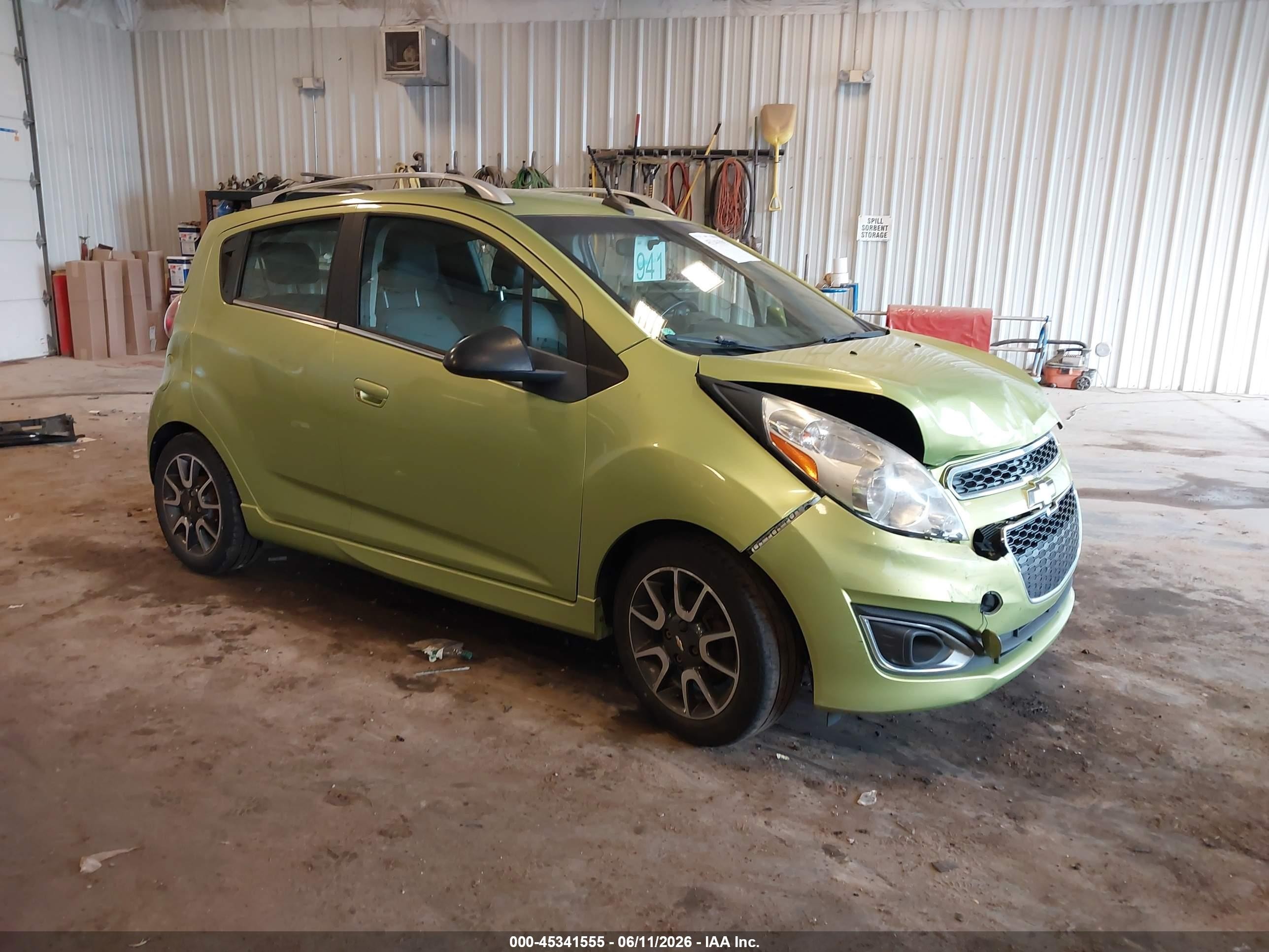2013 Chevrolet Spark 2lt Auto Green vin: KL8CF6S95DC574519