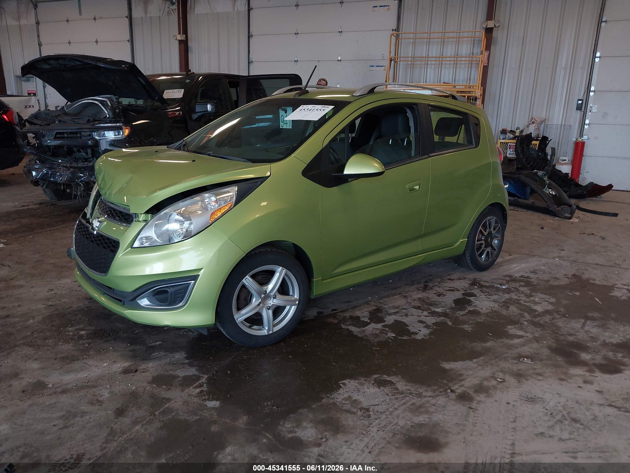 2013 Chevrolet Spark 2lt Auto Green vin: KL8CF6S95DC574519