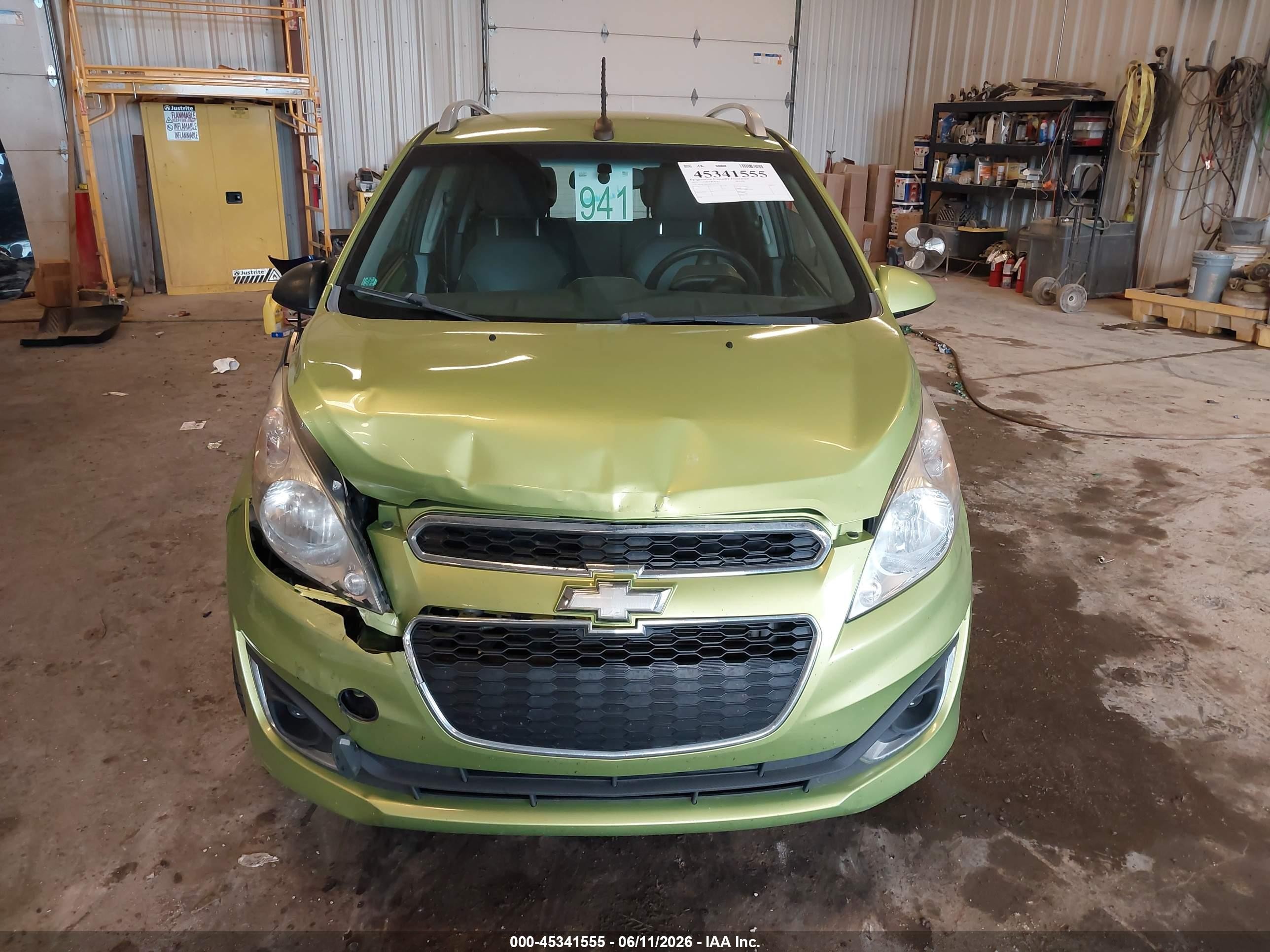 2013 Chevrolet Spark 2lt Auto Green vin: KL8CF6S95DC574519