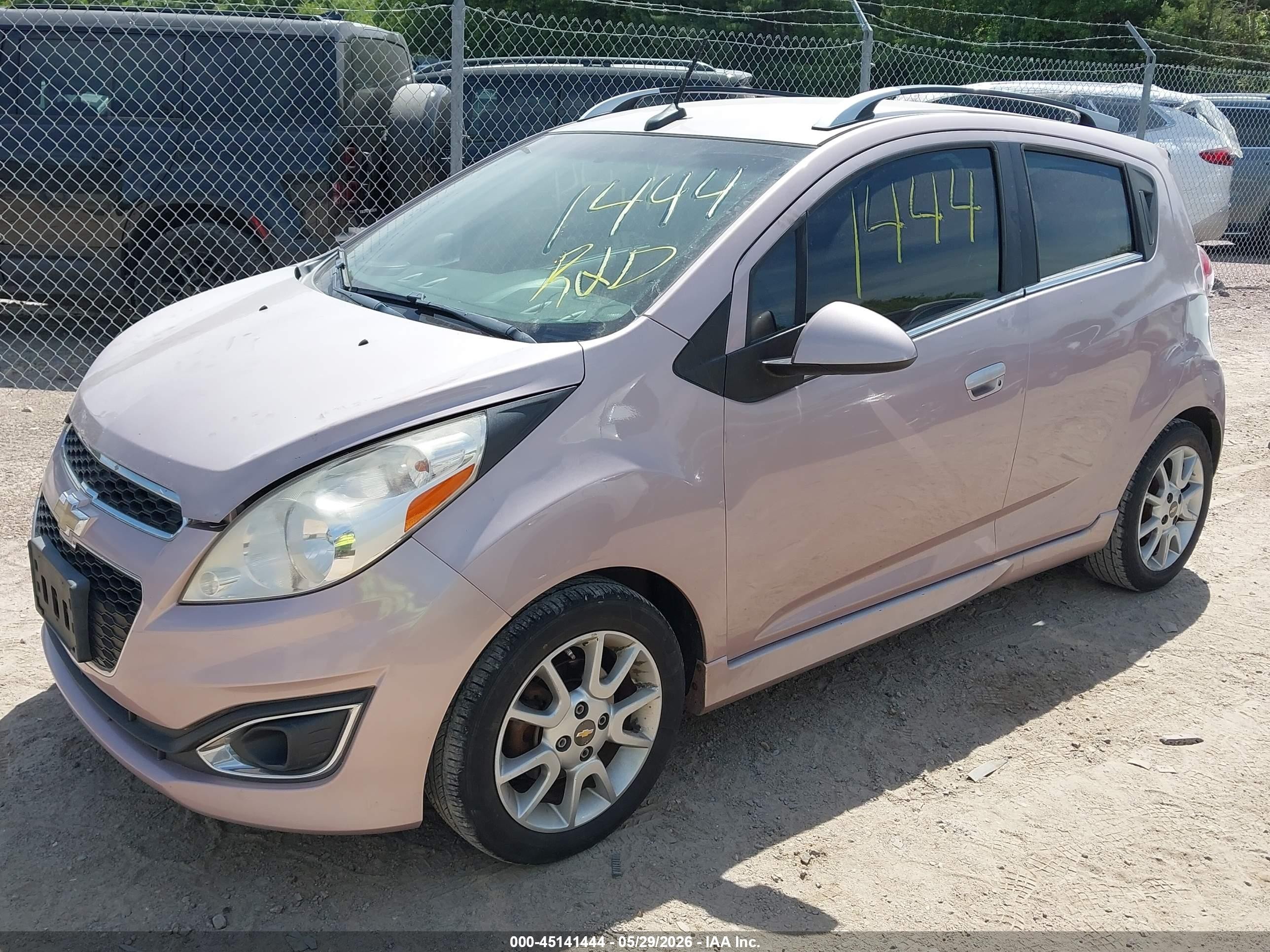 2013 Chevrolet Spark 2lt Auto Pink vin: KL8CF6S95DC590798