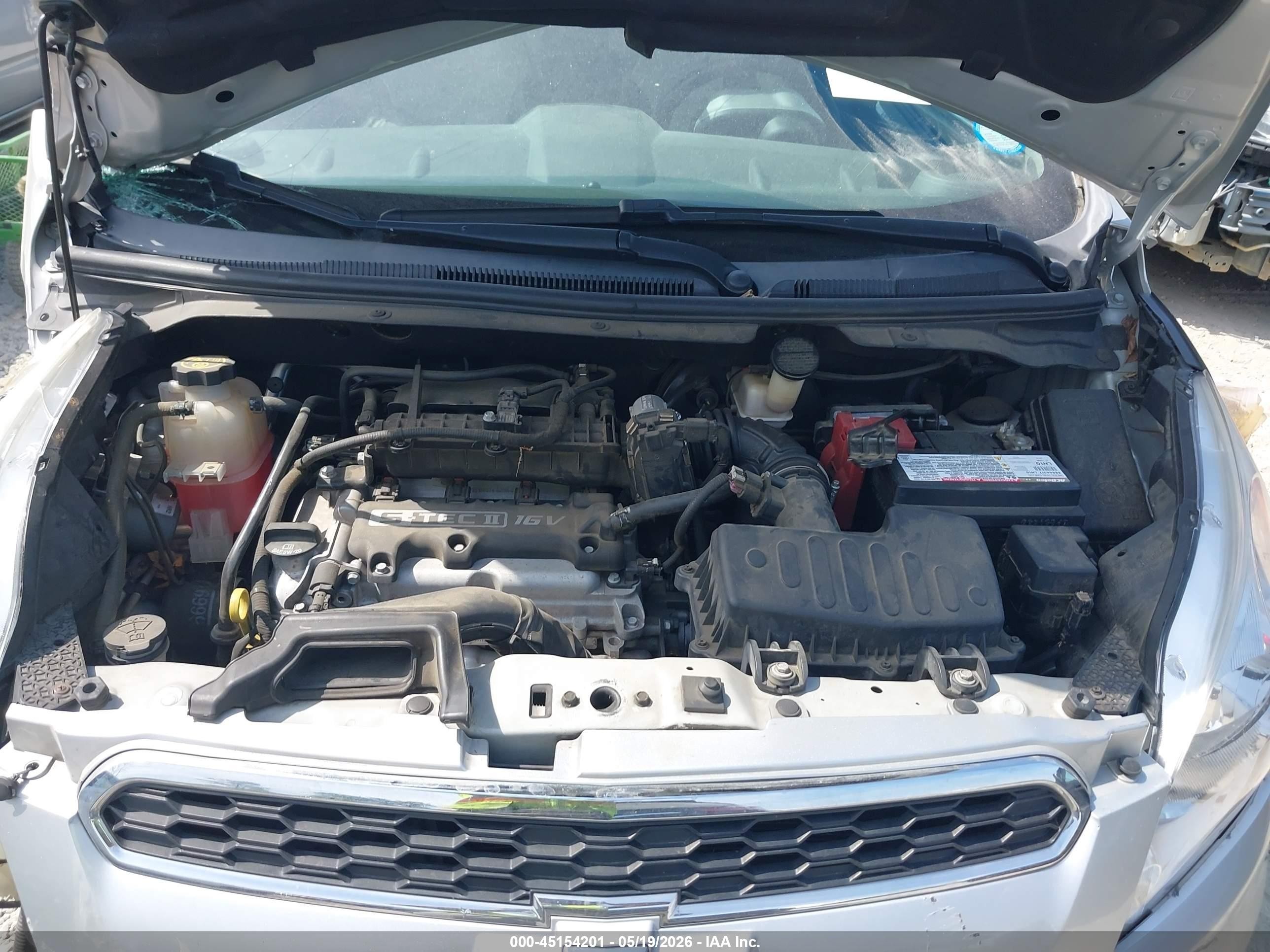 2015 Chevrolet Spark 2lt Cvt Silver vin: KL8CF6S95FC763948