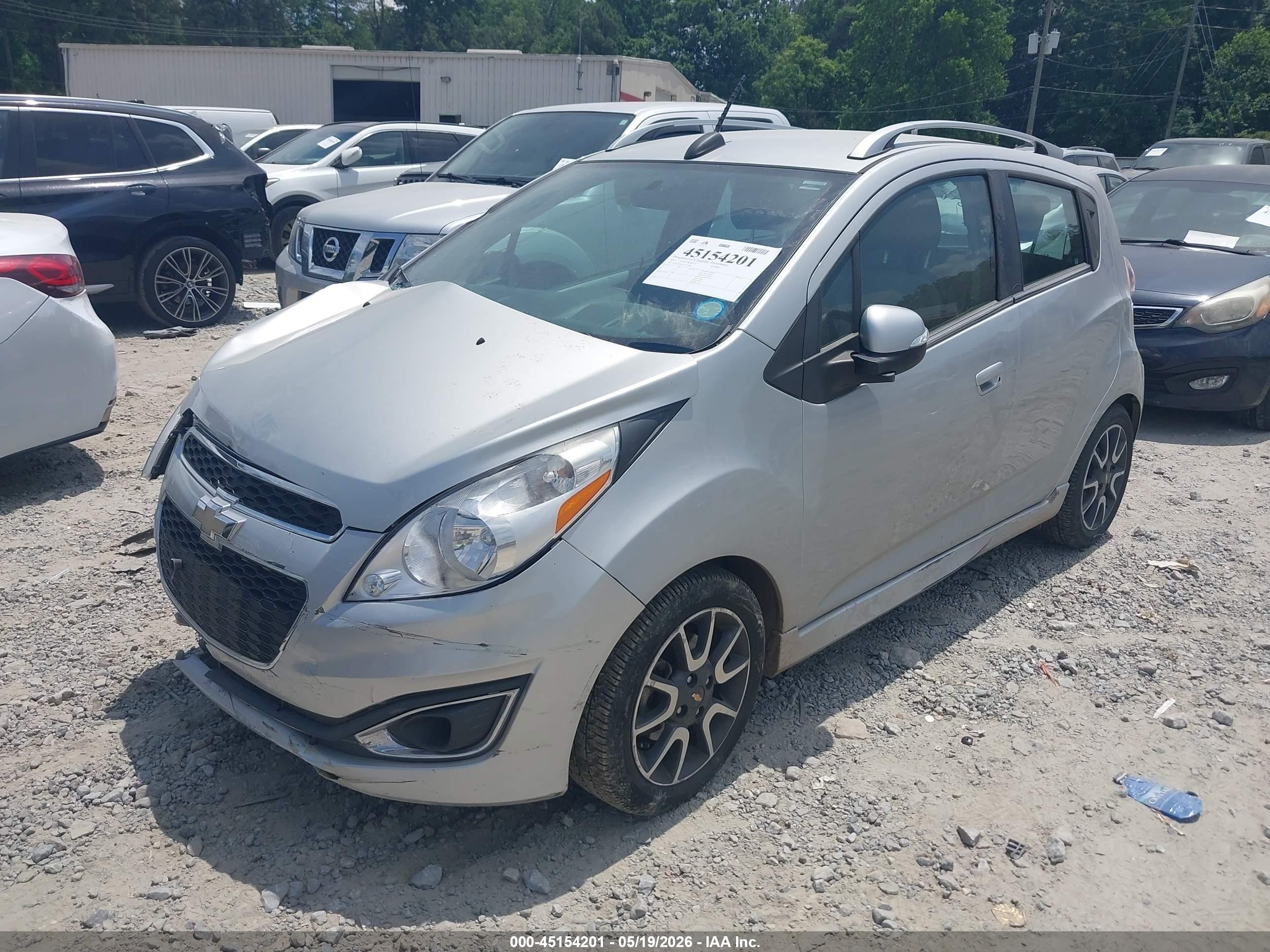 2015 Chevrolet Spark 2lt Cvt Silver vin: KL8CF6S95FC763948