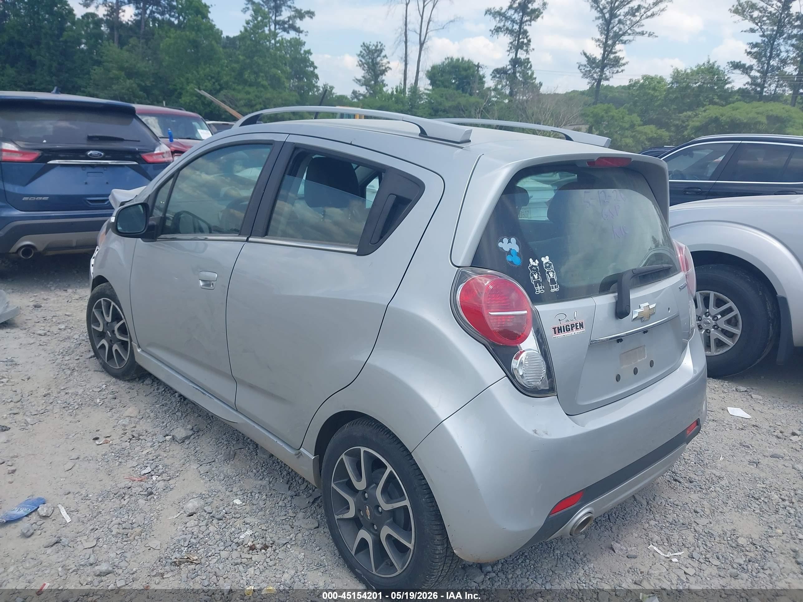 2015 Chevrolet Spark 2lt Cvt Silver vin: KL8CF6S95FC763948